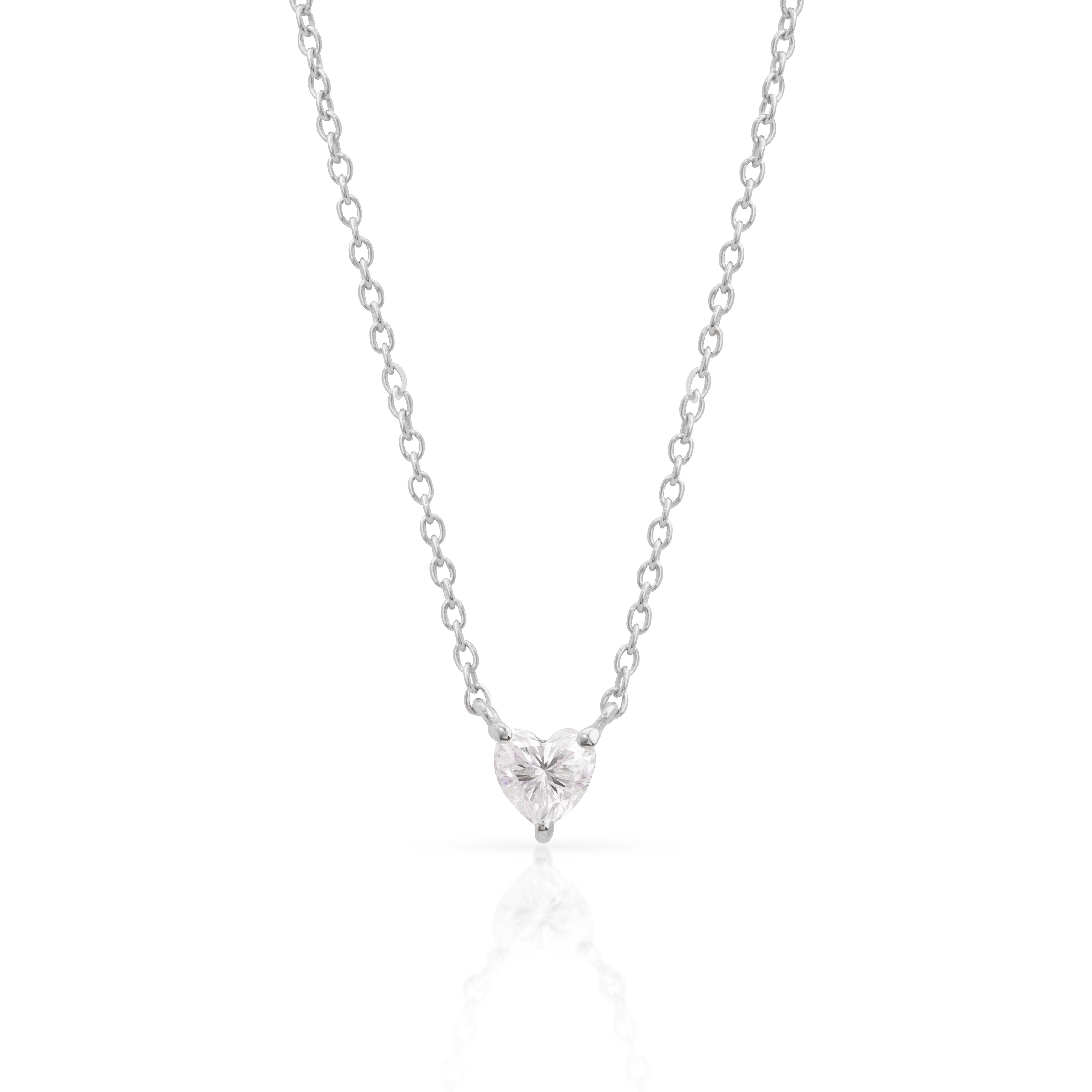 Illume Heart Moissanite Pendant | MEZI