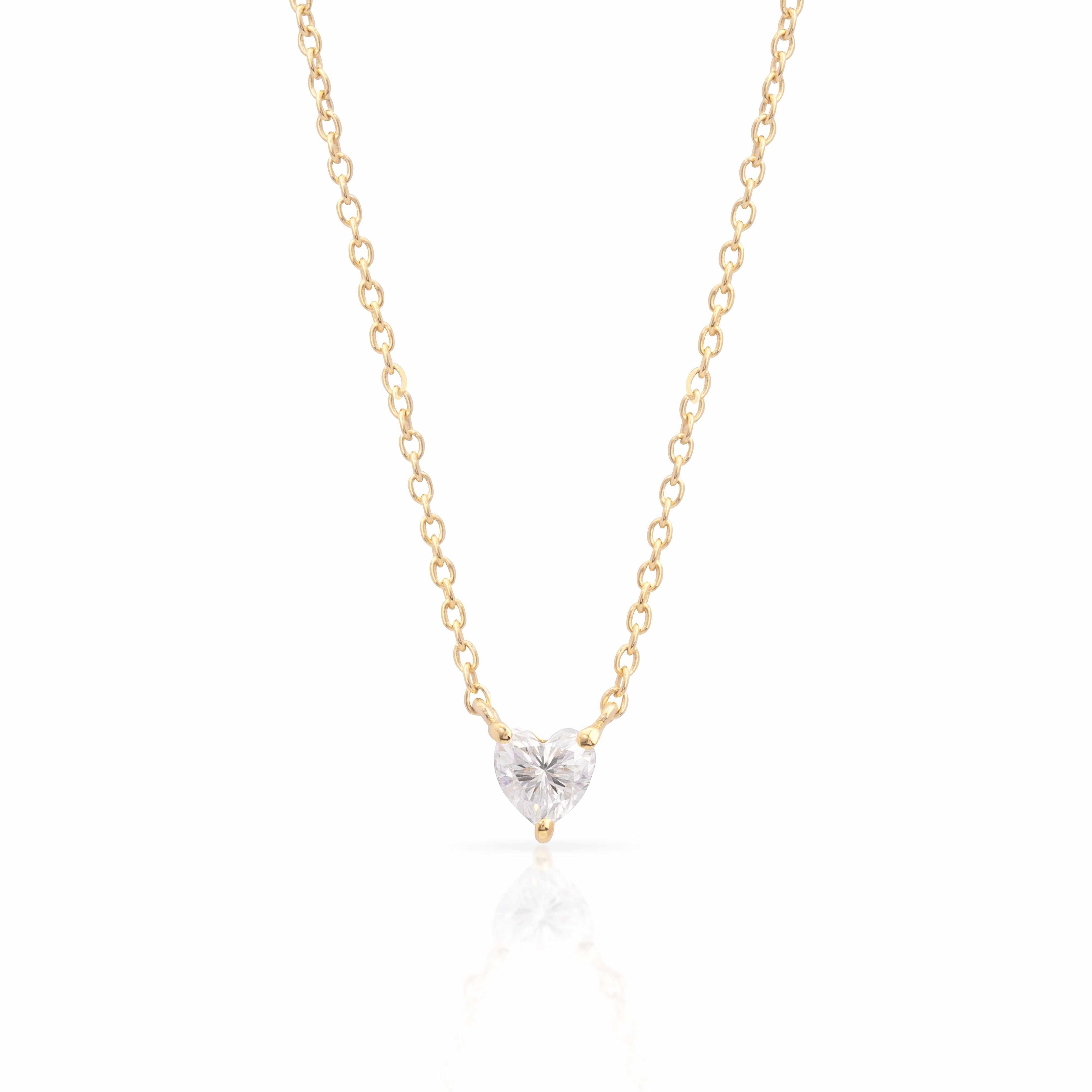 Illume Heart Moissanite Pendant | MEZI