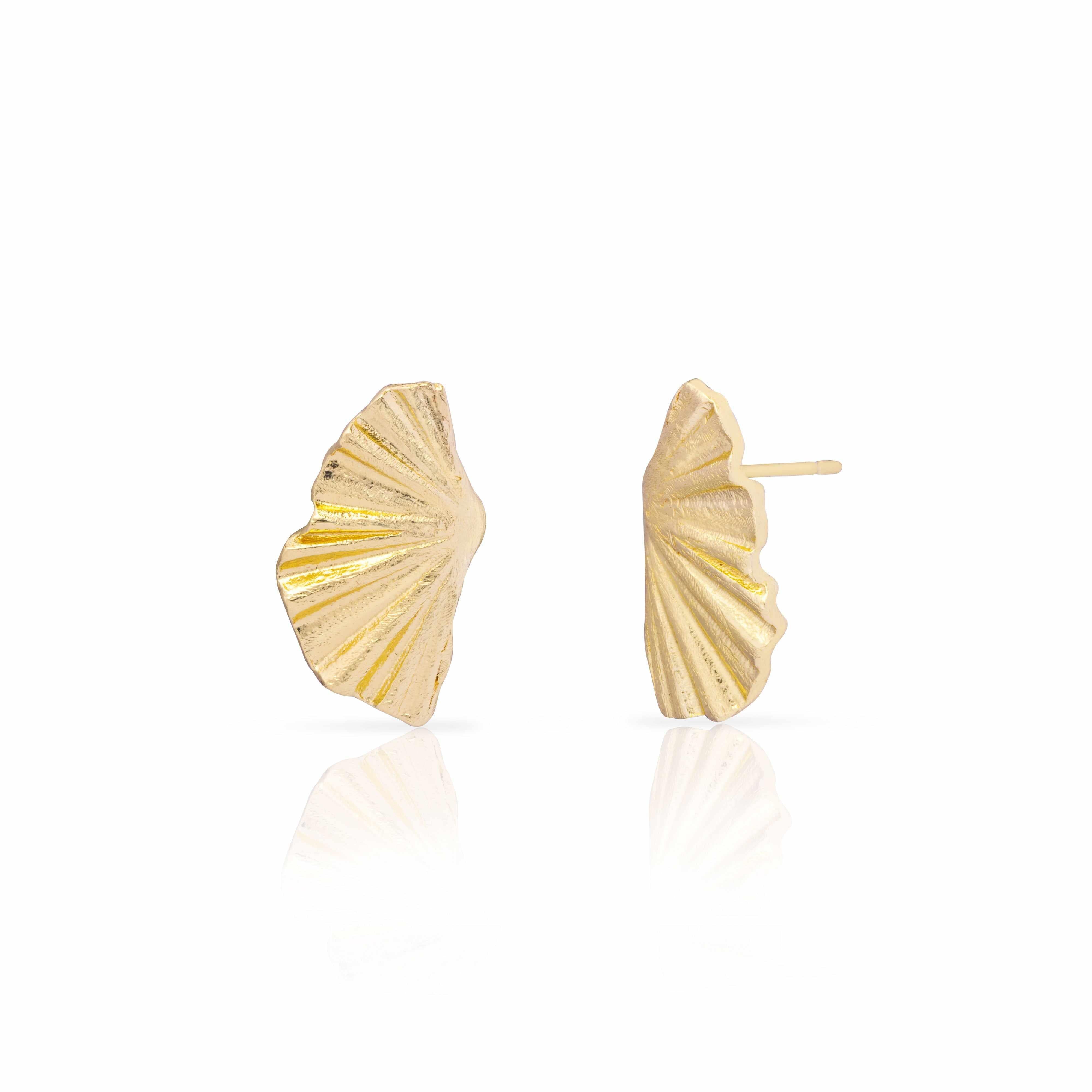 Reem fan stud earrings