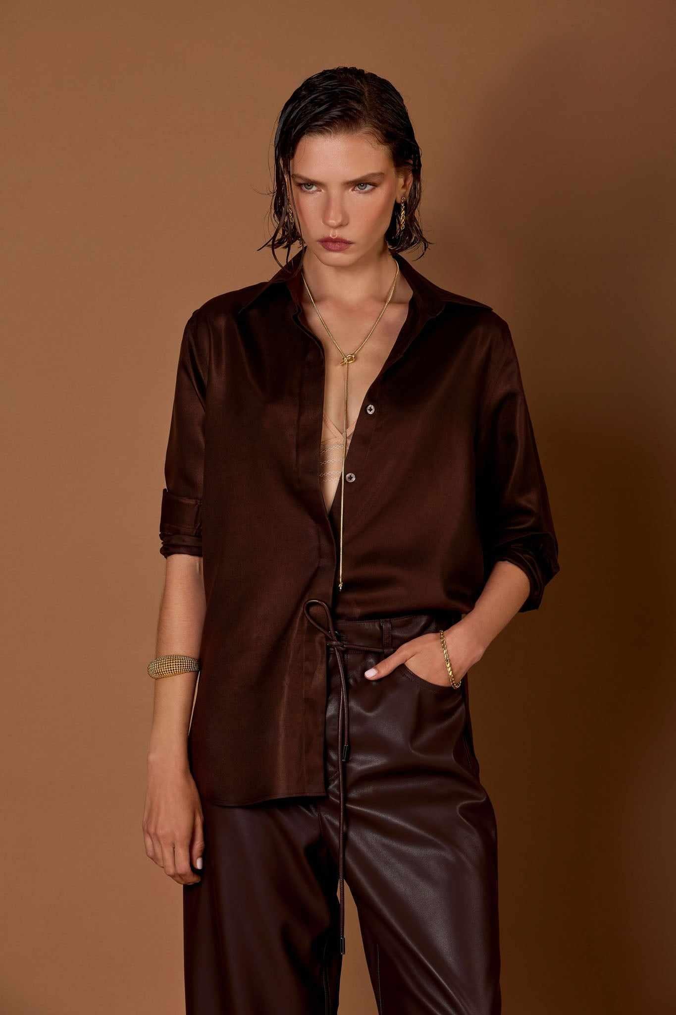 Arden gold earrings | waterproof