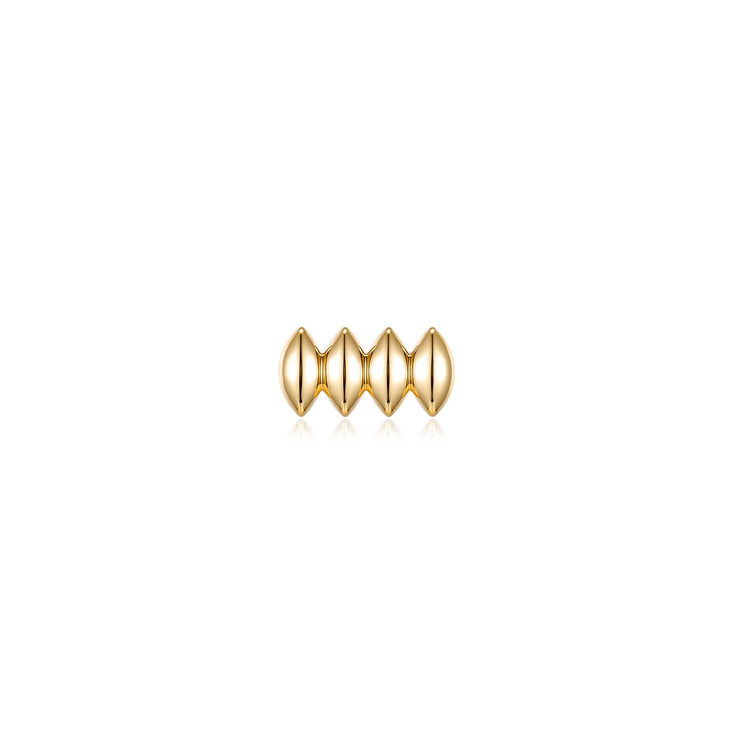 Camden Stud Earring – 14K Solid Gold Flat Back Labret