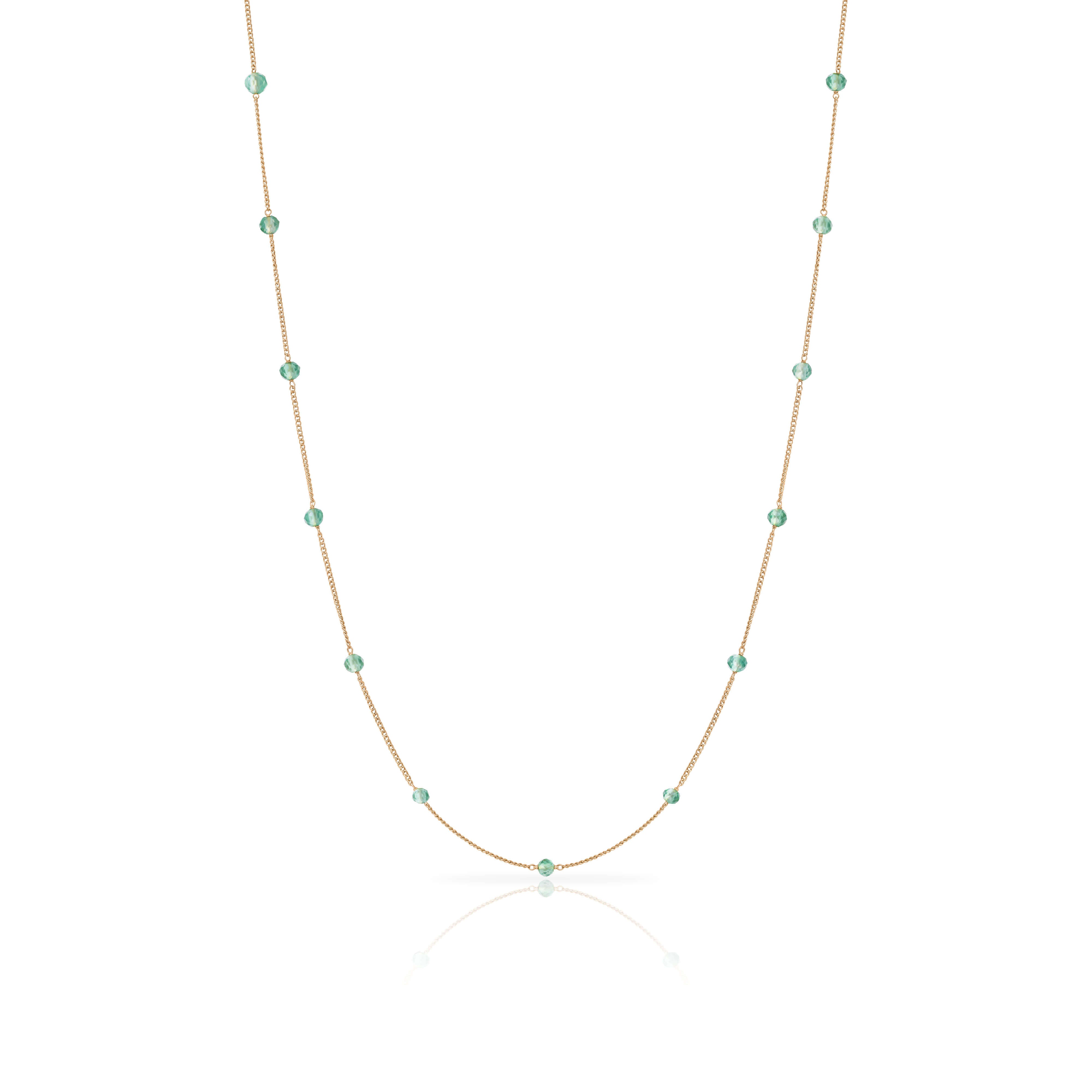 Amalia gold semi precious necklace