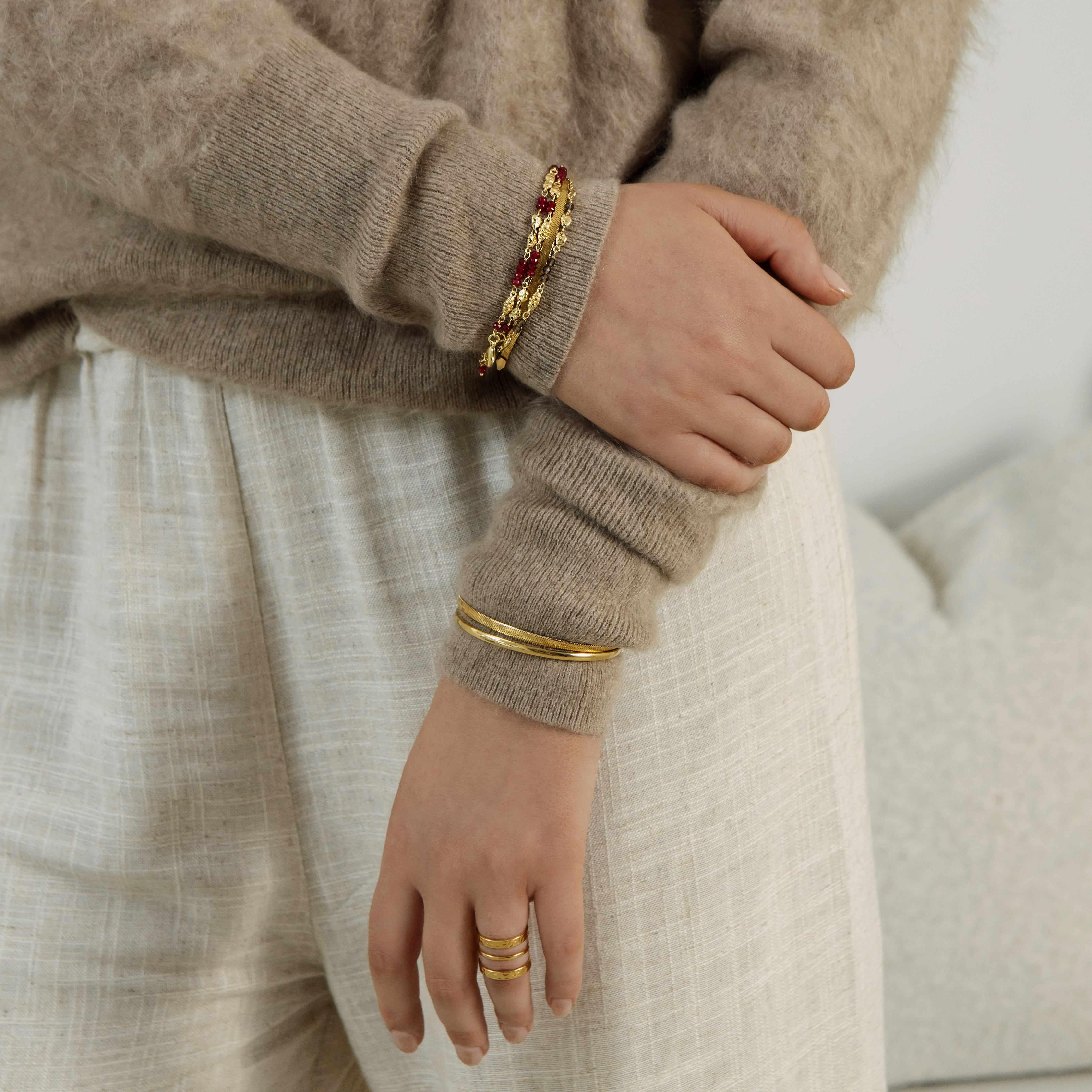 Kenza semi-precious stone bracelet