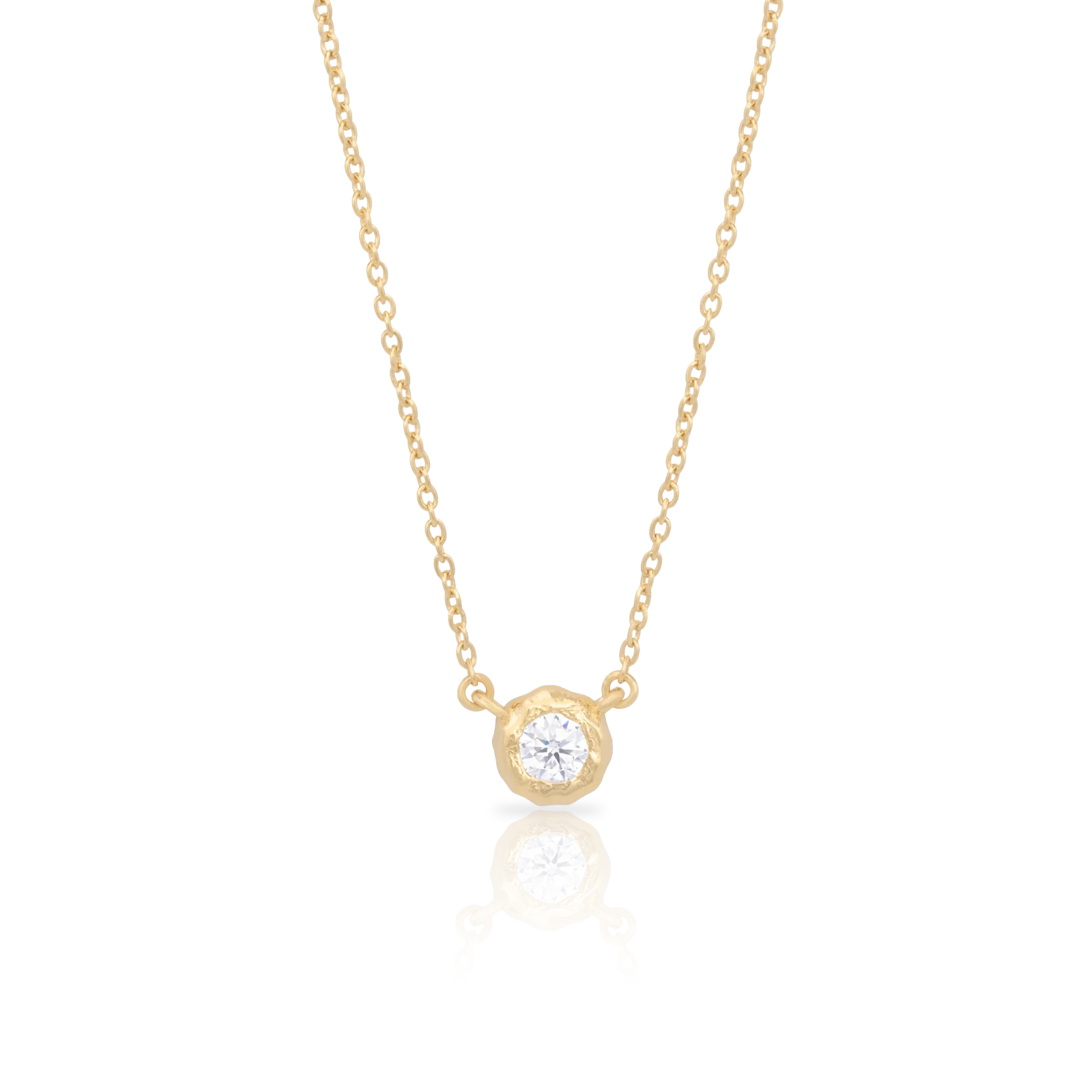 Auric moissanite necklace