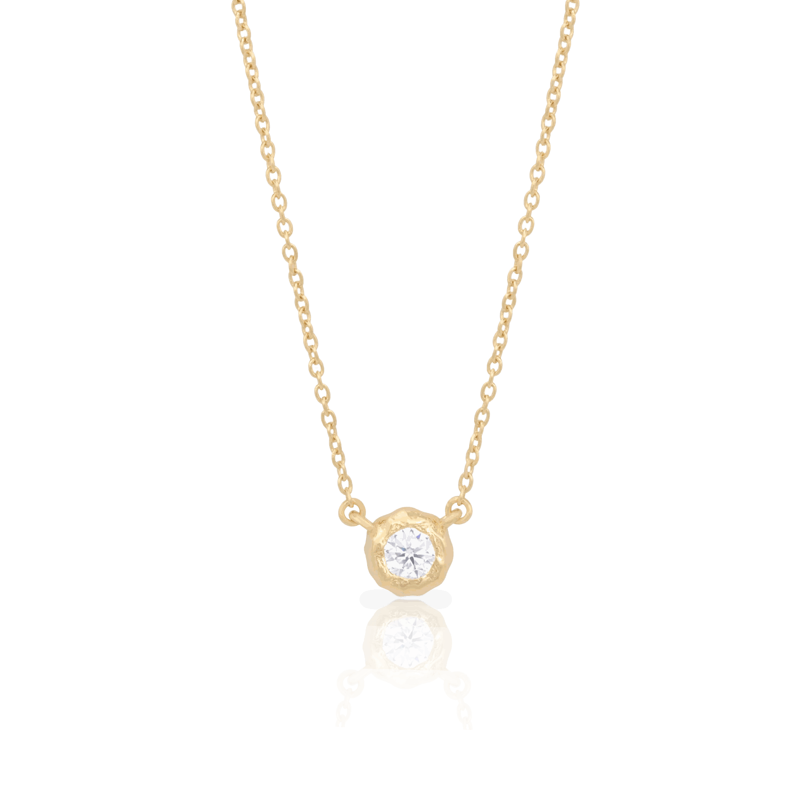 Auric moissanite necklace
