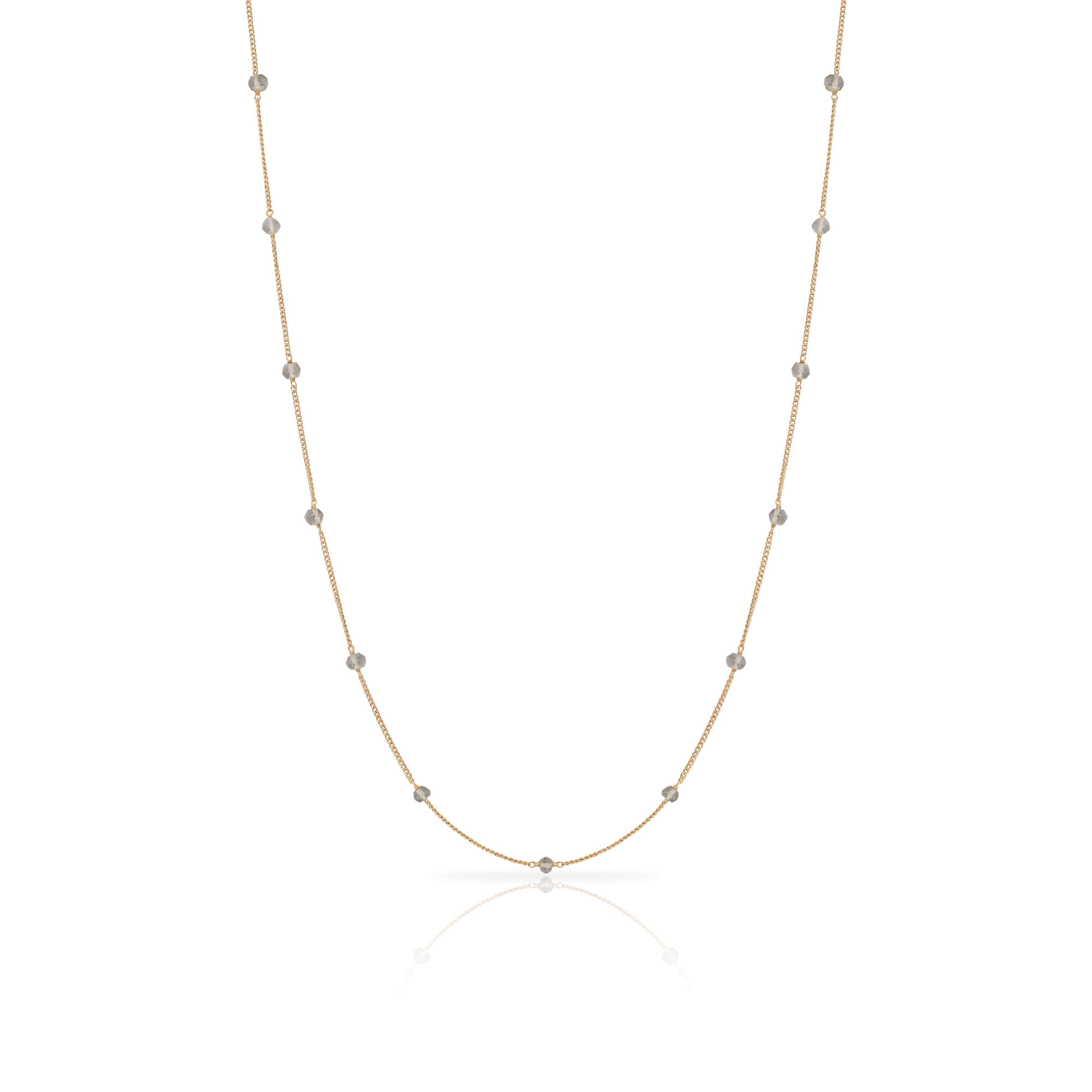 Amalia gold semi precious necklace