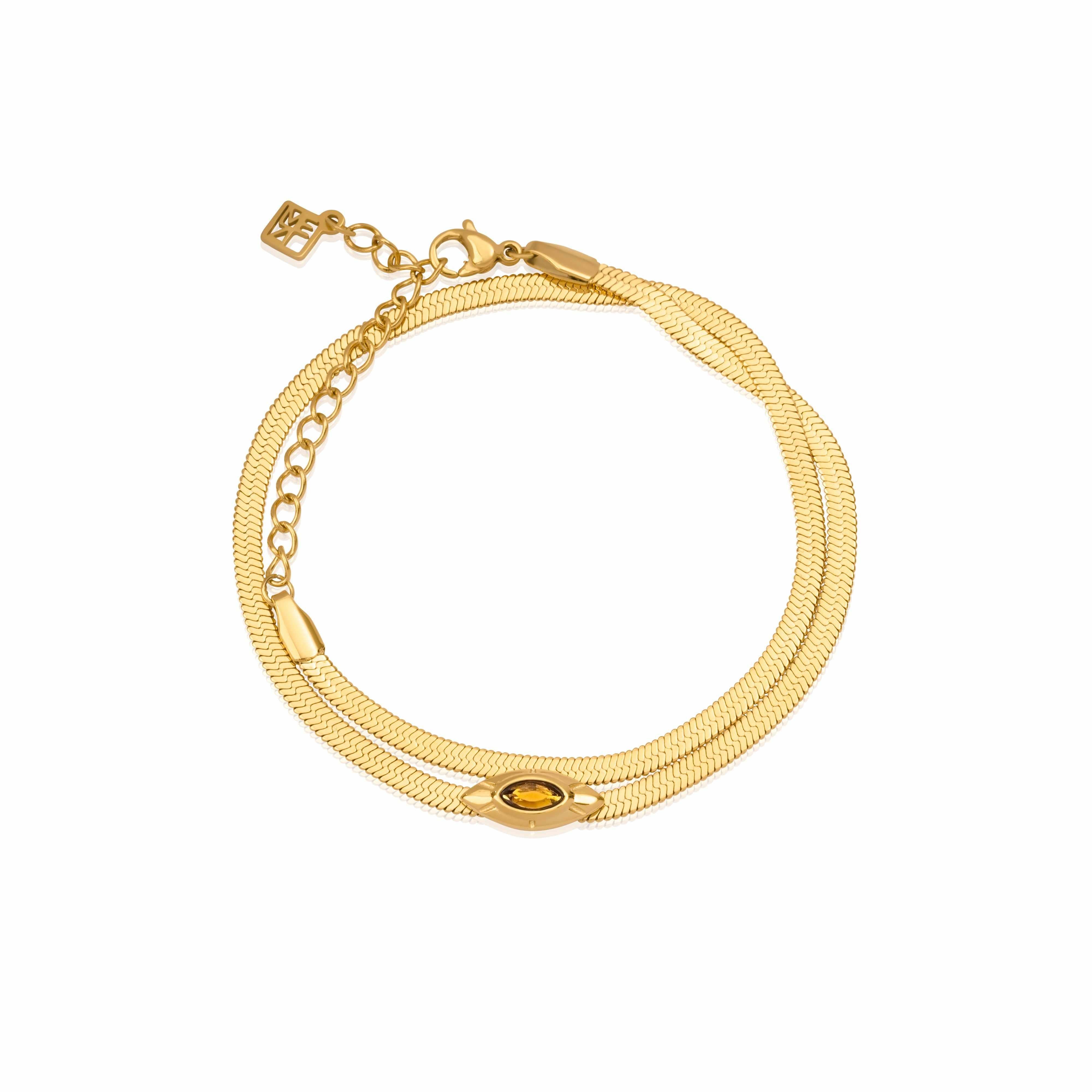 Tiel warp around snake bracelet - waterproof