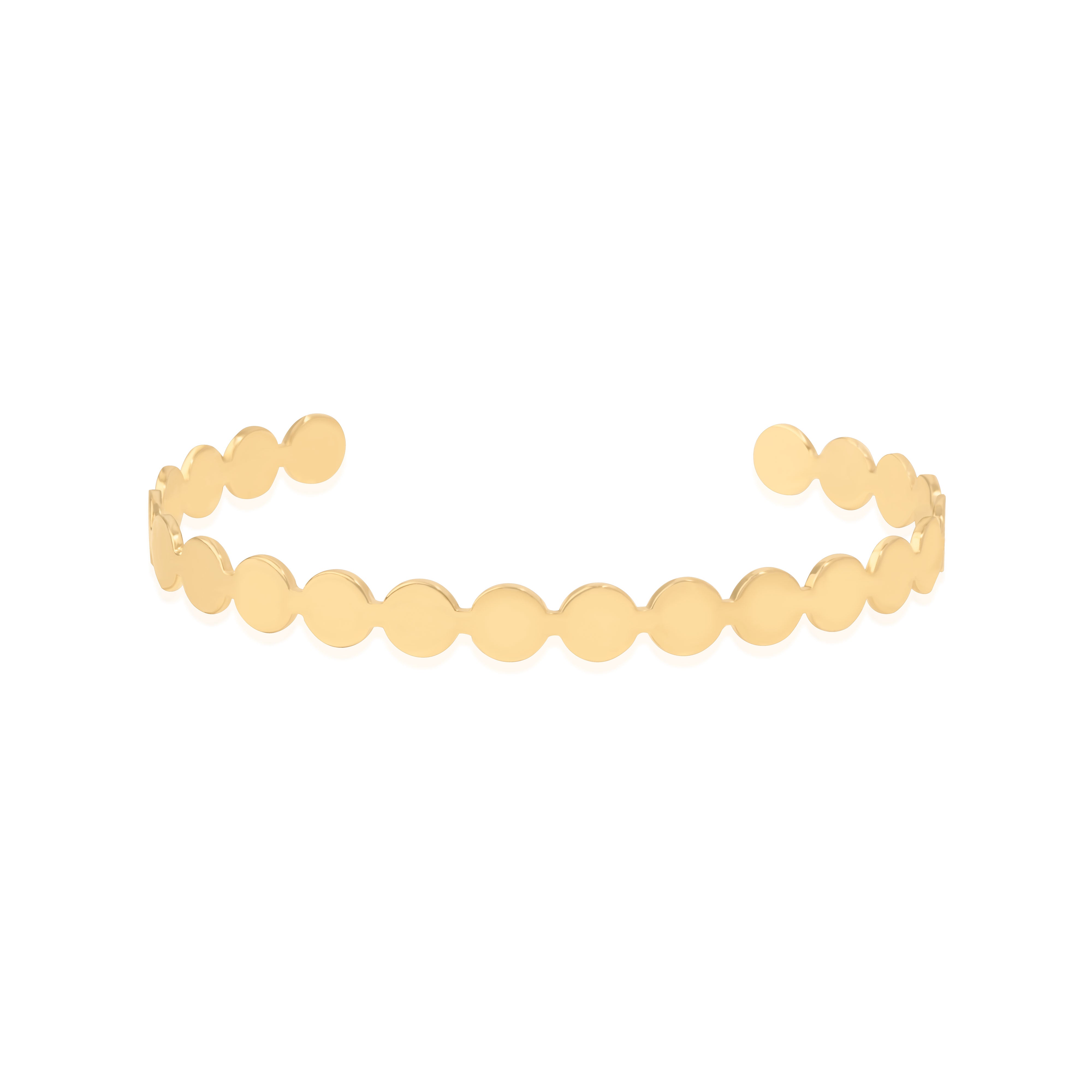 Gold Evera Waterproof Cuff Bracelet - Jewellery | Mezi  | MEZI