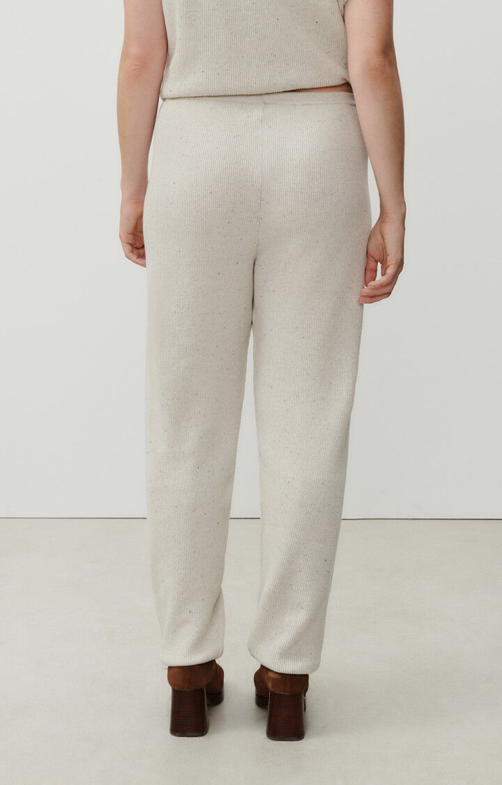 American Vintage Pants Melange Ecru | DOZ05A