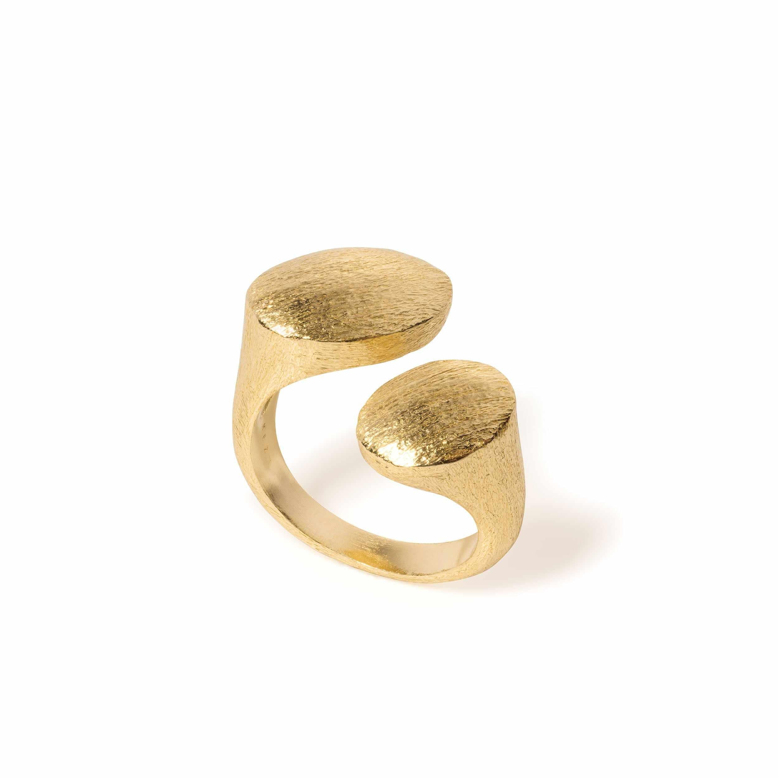 Daya oval open gold ring | MEZI