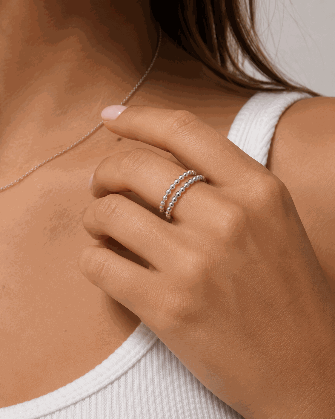 Duo Bubble Stack Ring
