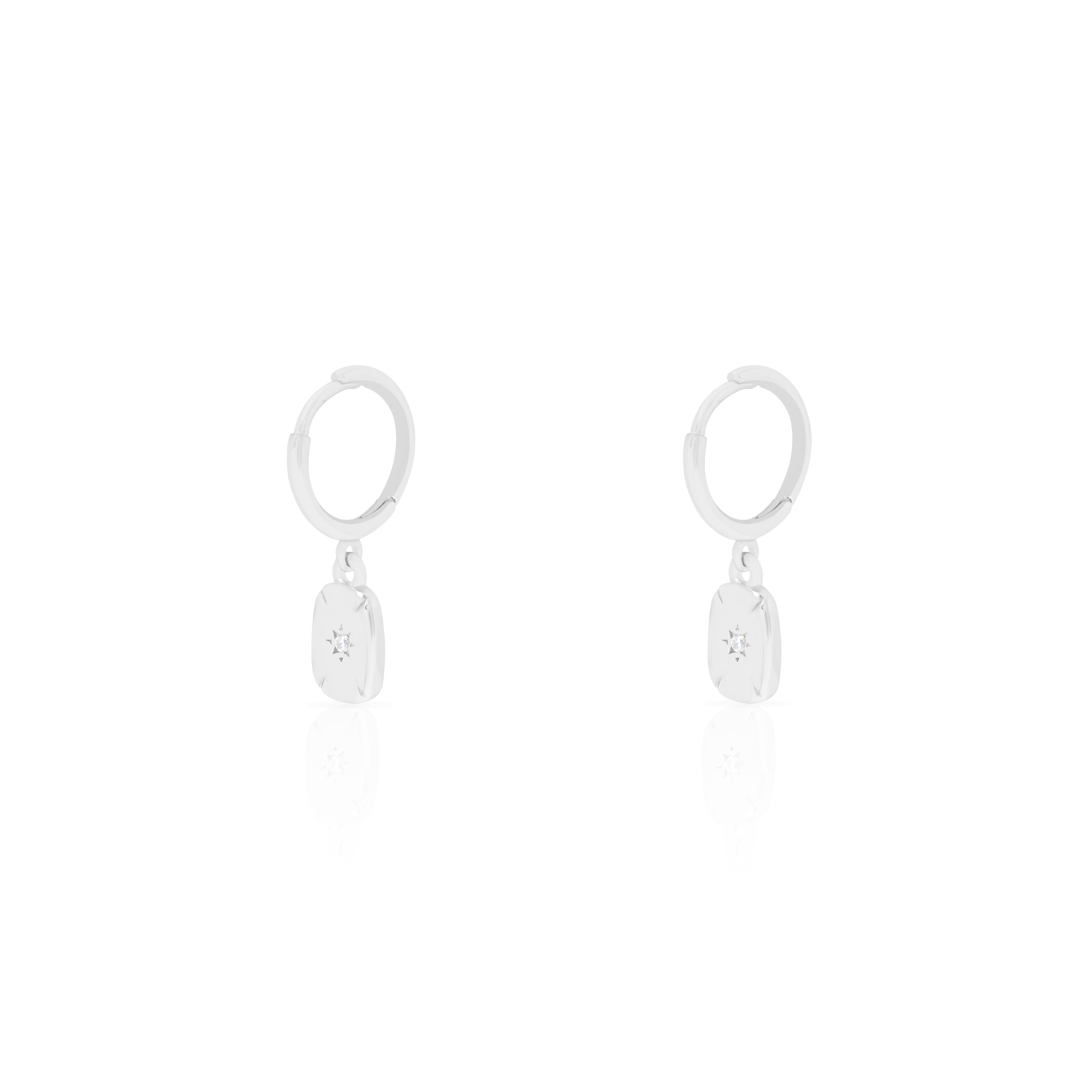 Mezi 14K Gold Vermeil Plated Sina Star Huggie Hoops | Jewellery | MEZI | MEZI