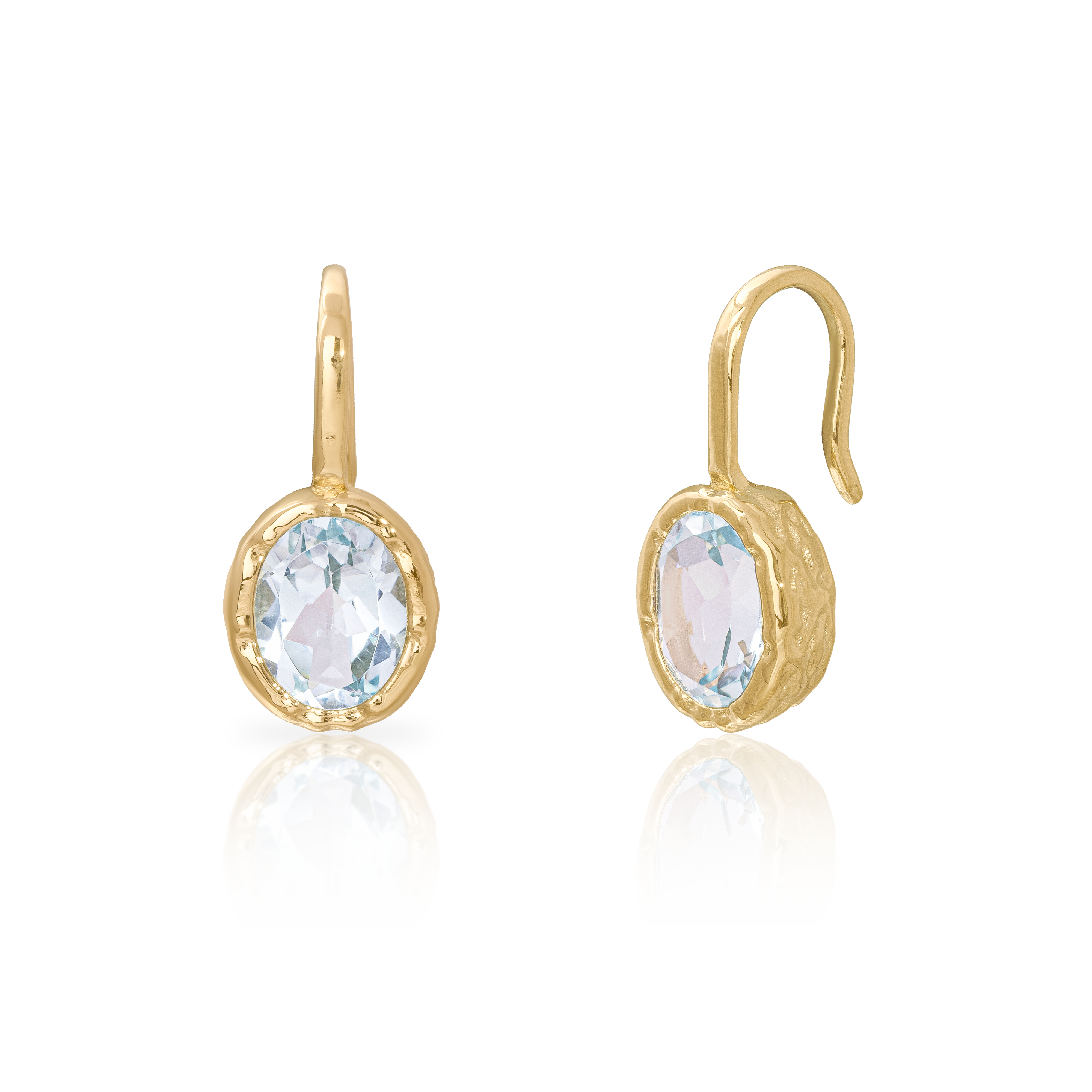Skystone blue topaz earrings