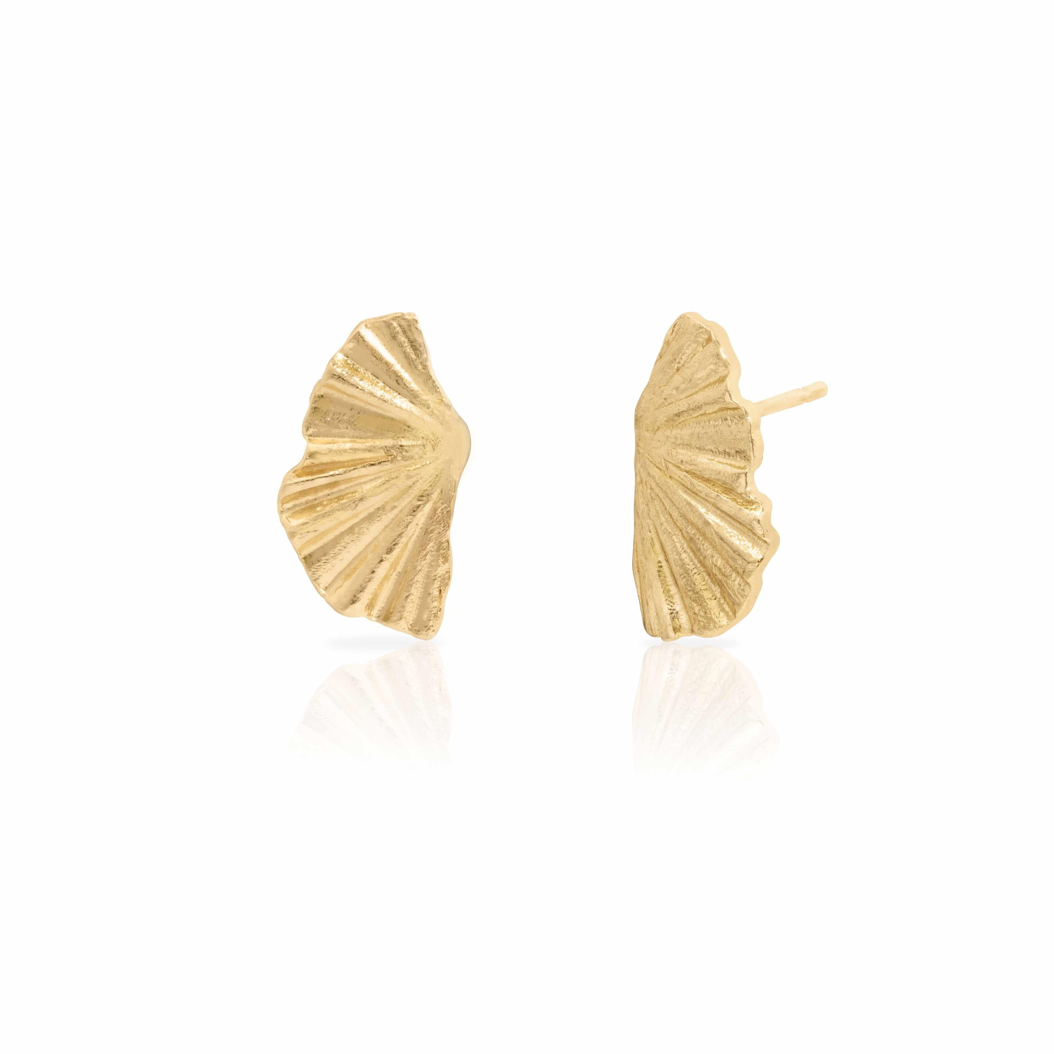Reem fan stud earrings