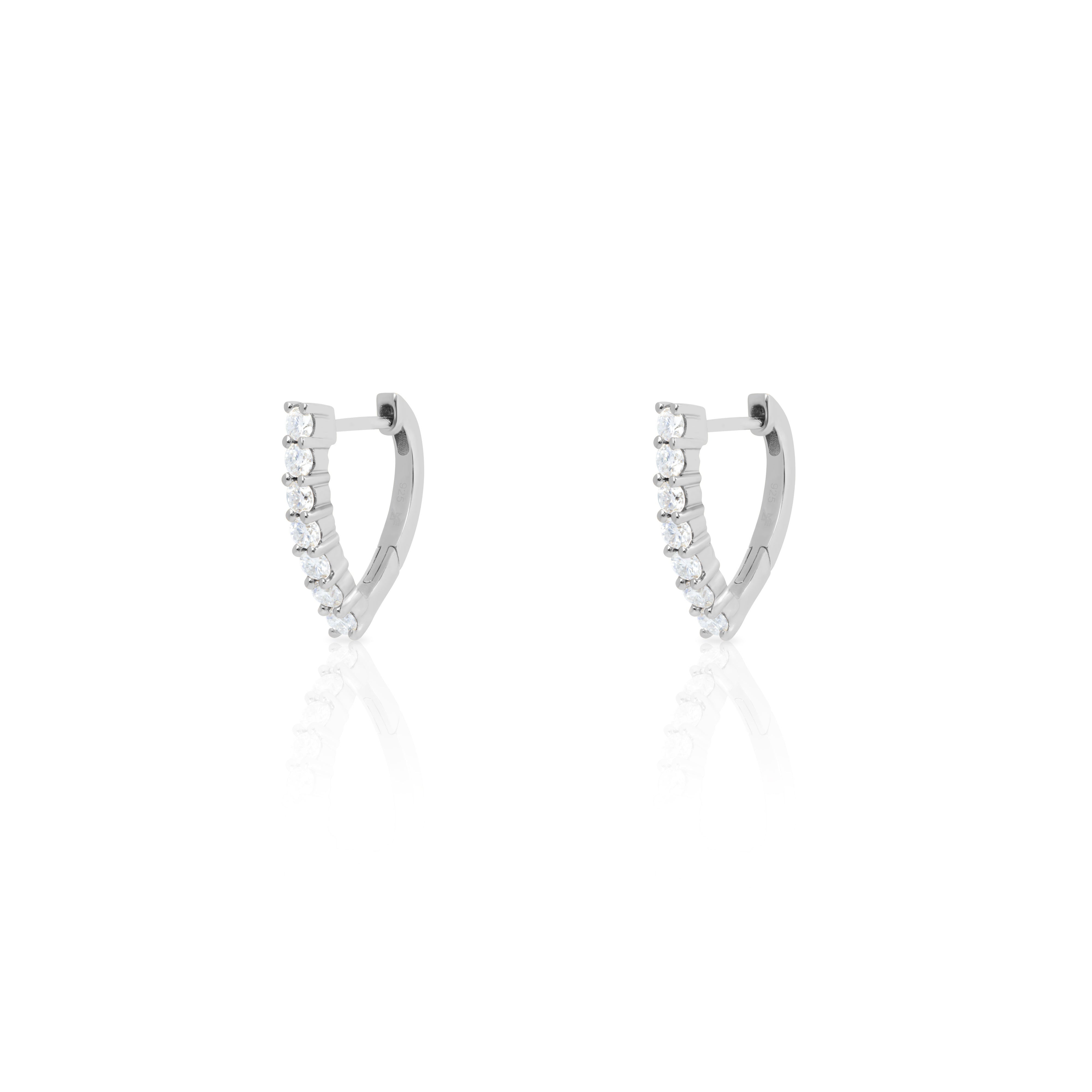 Virva Moissanite hoops