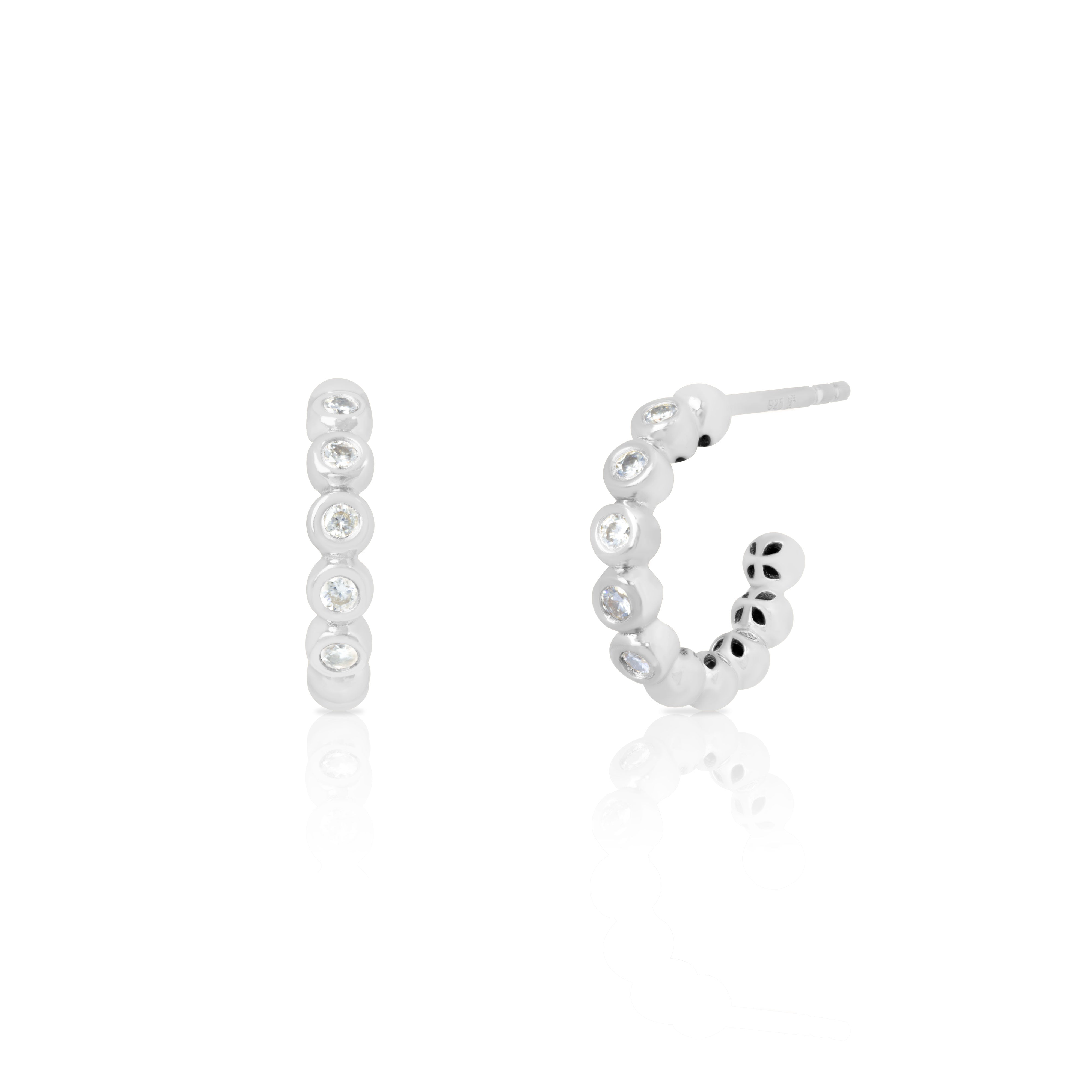 Brilliant Moissanite hoops | MEZI