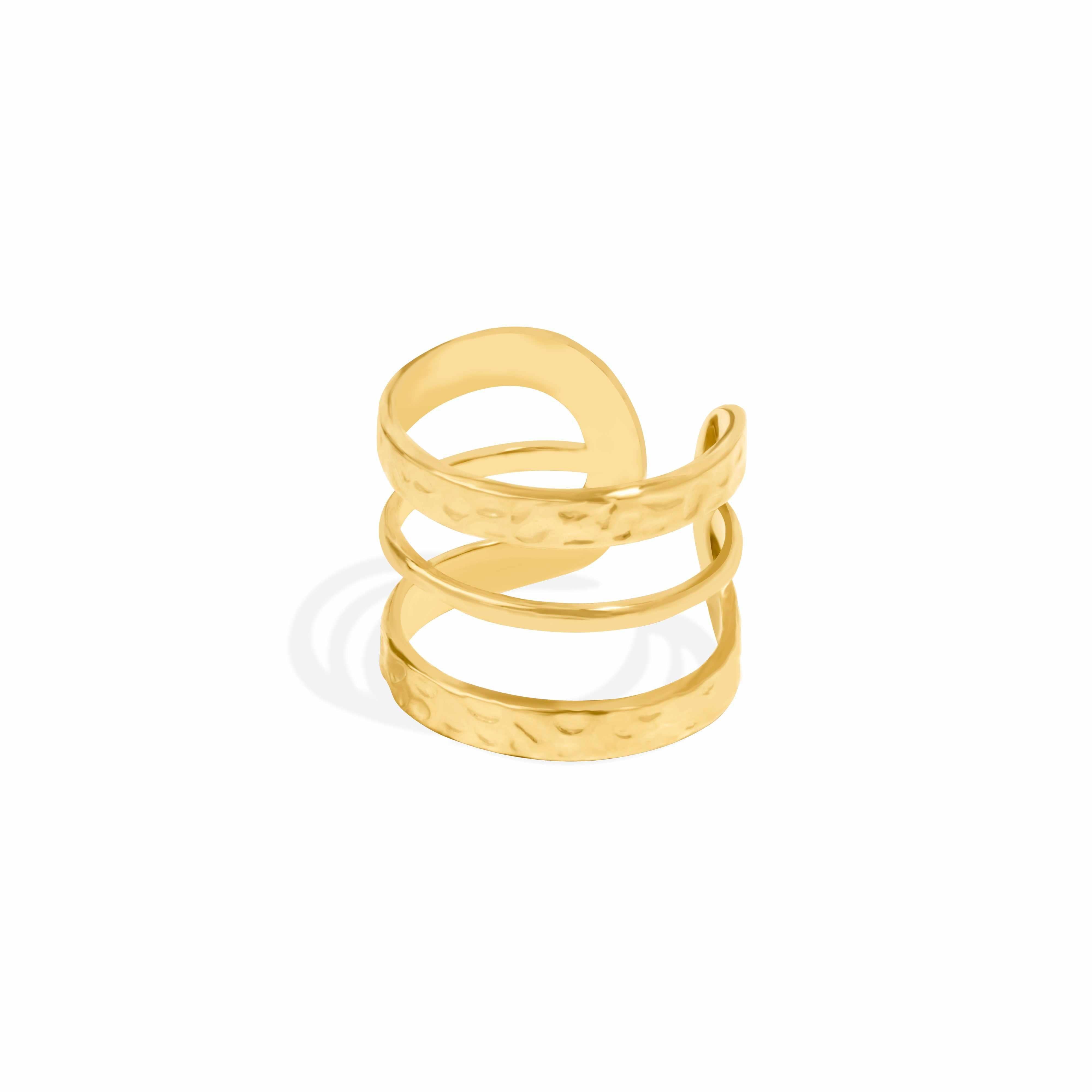 Gold Alora Waterproof Ring - Jewellery | Mezi | MEZI