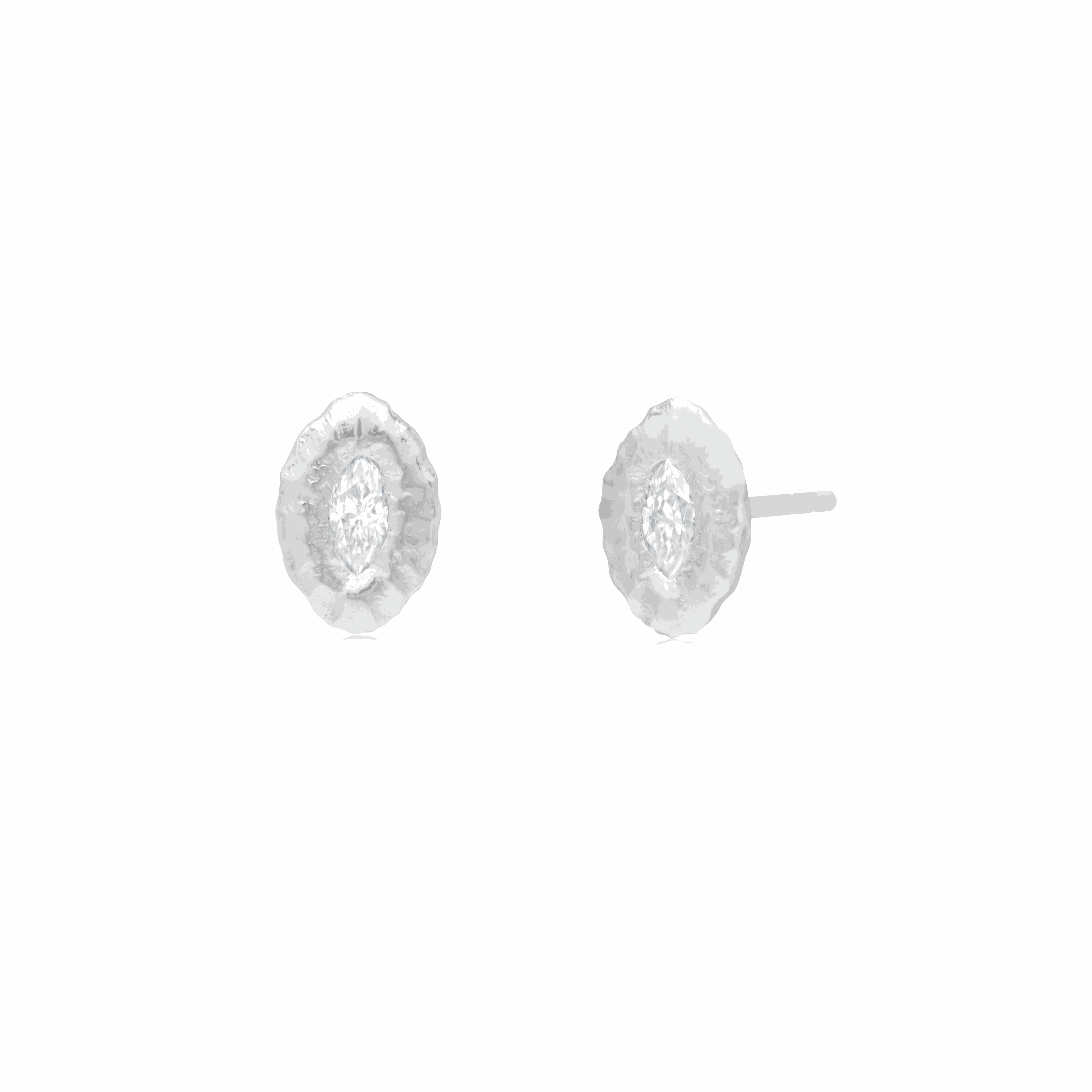 Eterna evil eye Moissanite Studs
