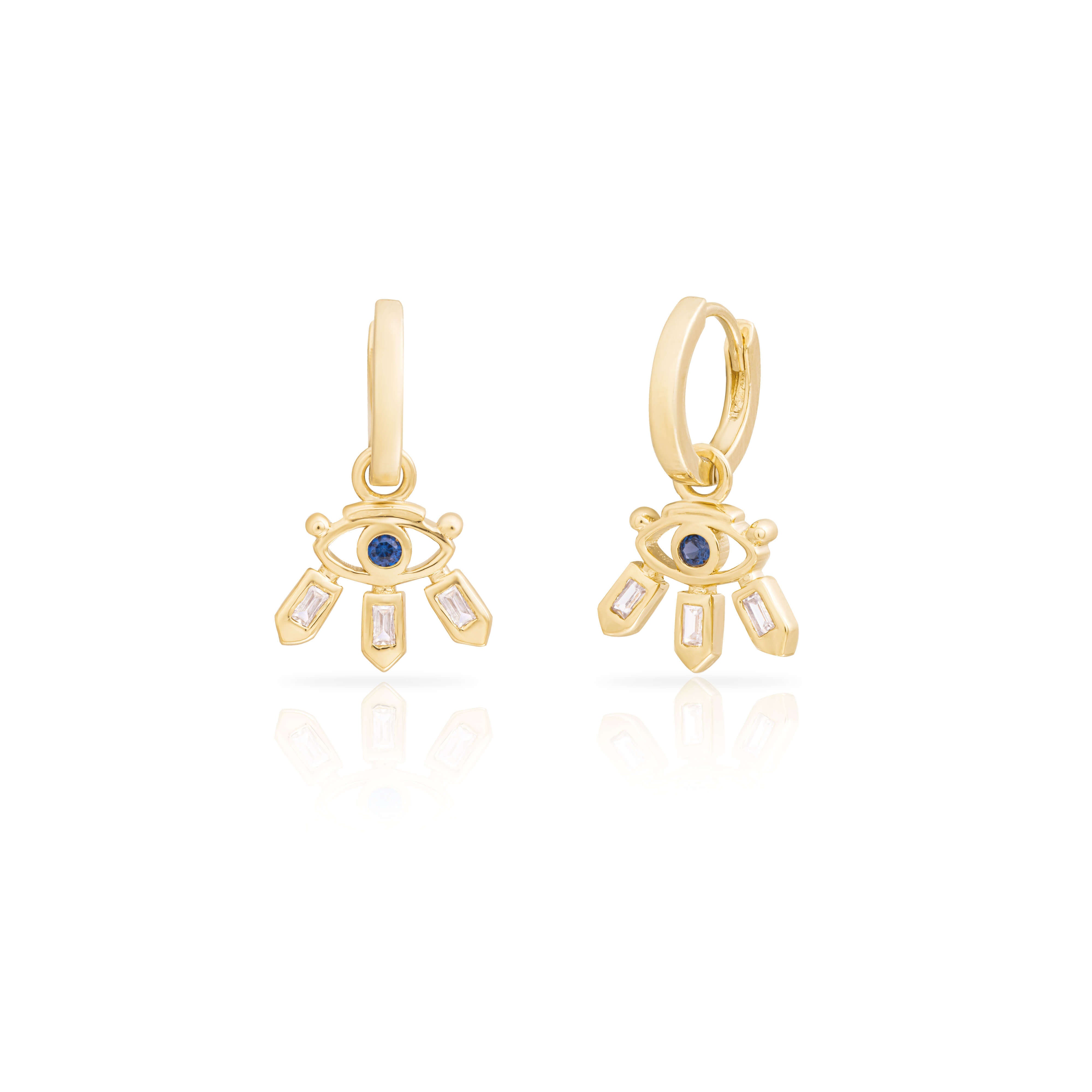 Evil Eye charm earring