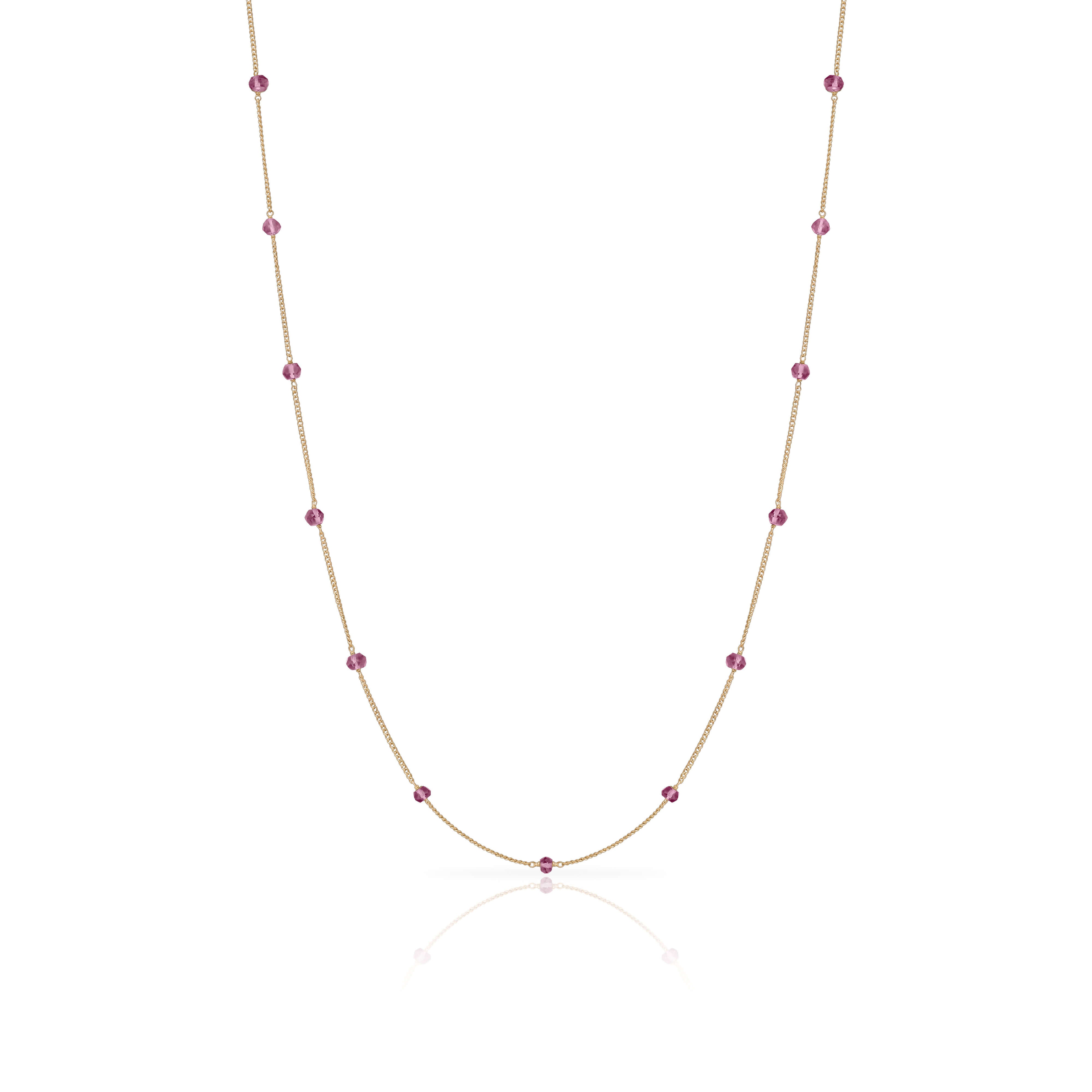 Amalia gold semi precious necklace
