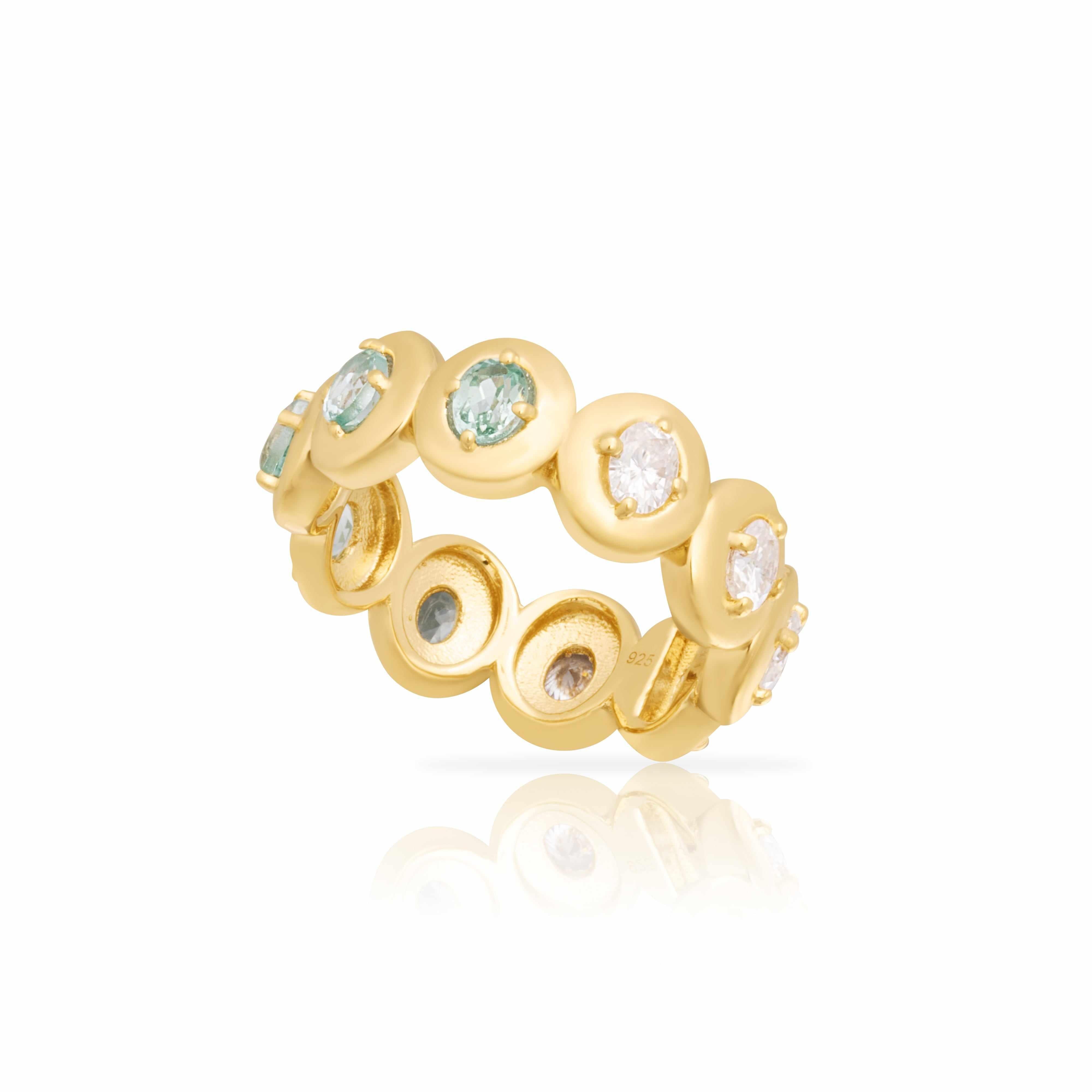 Auric Smokey quartz-Moissanite ring Jewellery | Mezi | MEZI