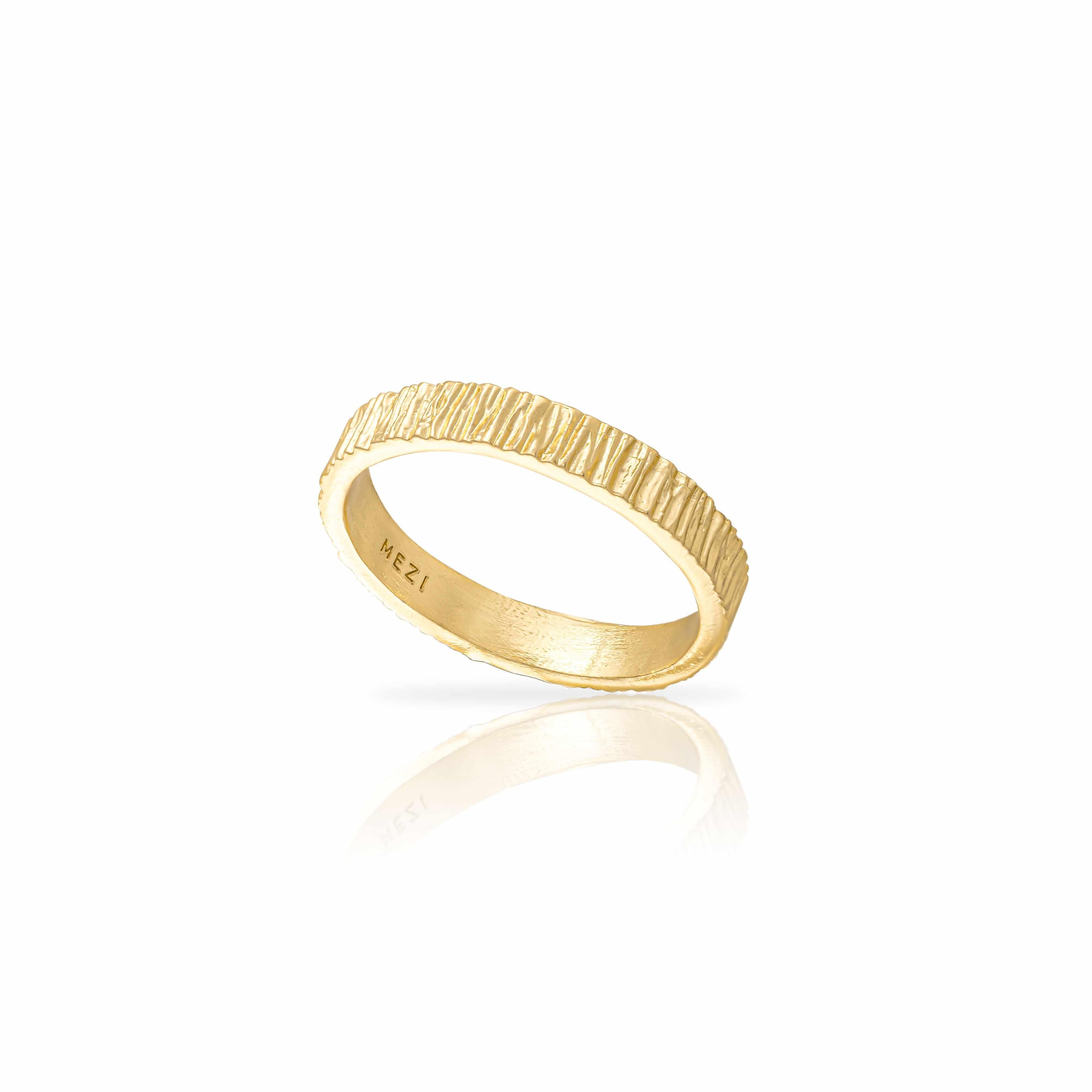 Sora thin gold ring