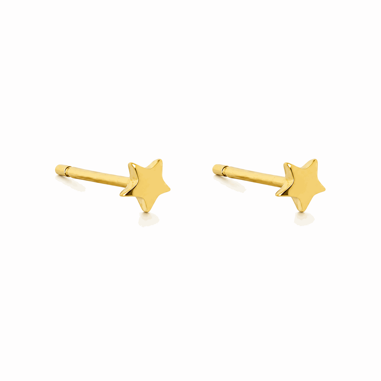 Star plain mini studs