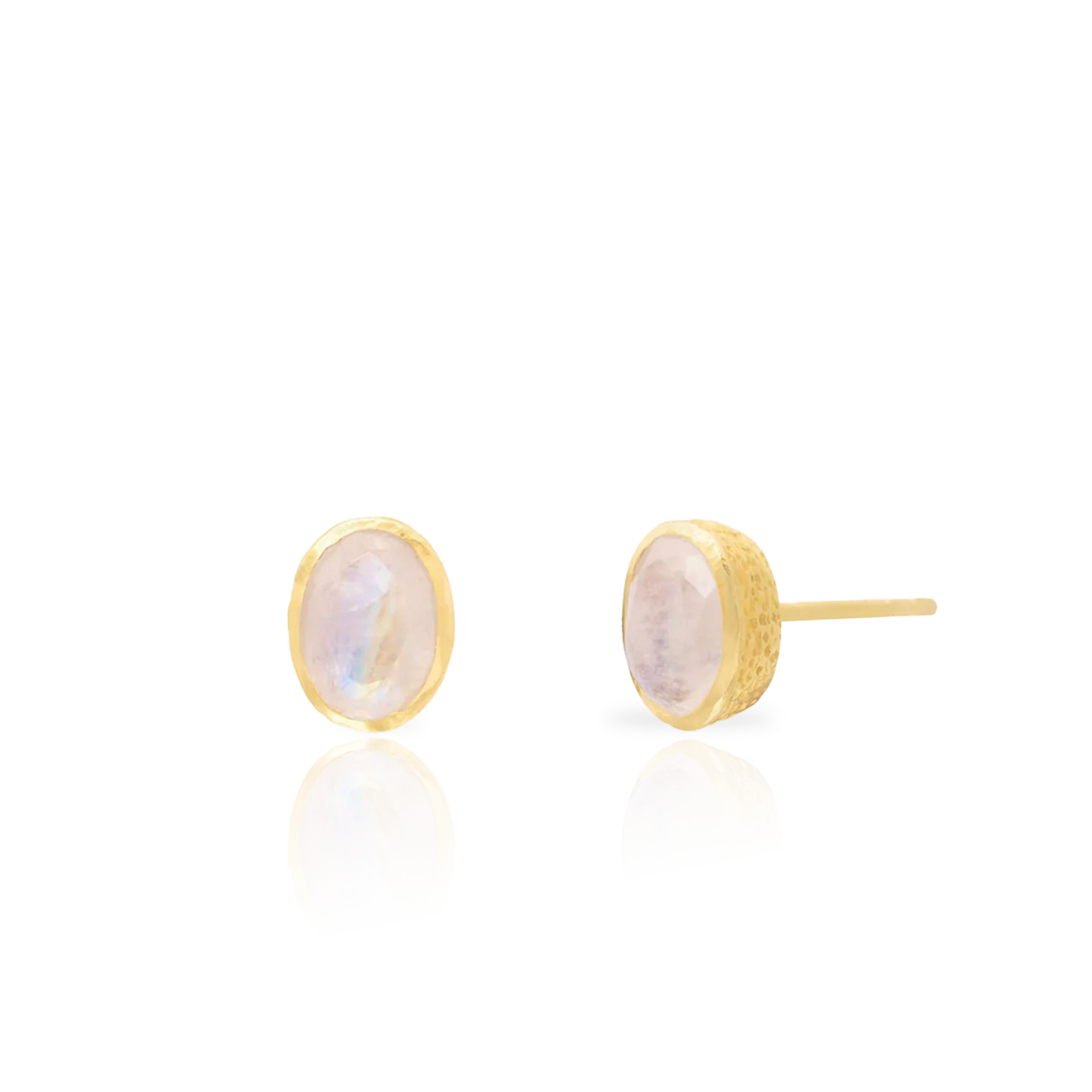 Kora sterling silver semi-precious gold plated studs
