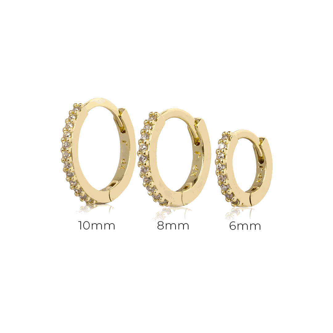 Liah Huggie Earrings Stack