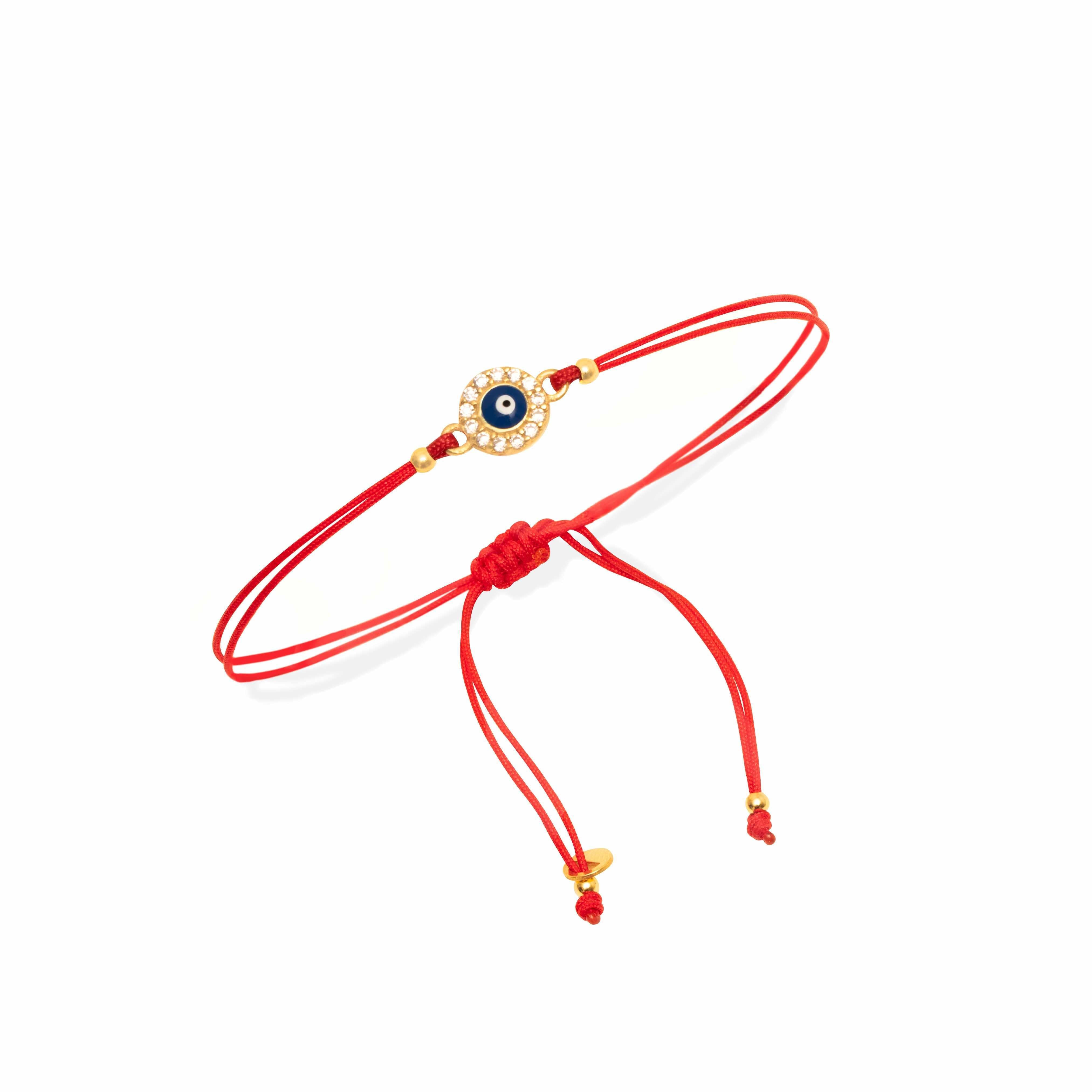 Thread Enamel Lopa Evil Eye Bracelet - Jewellery | Mezi | MEZI