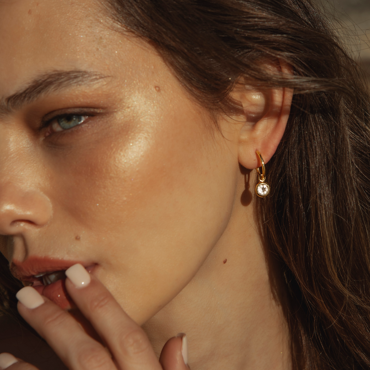 Yarrow semi precious earrings