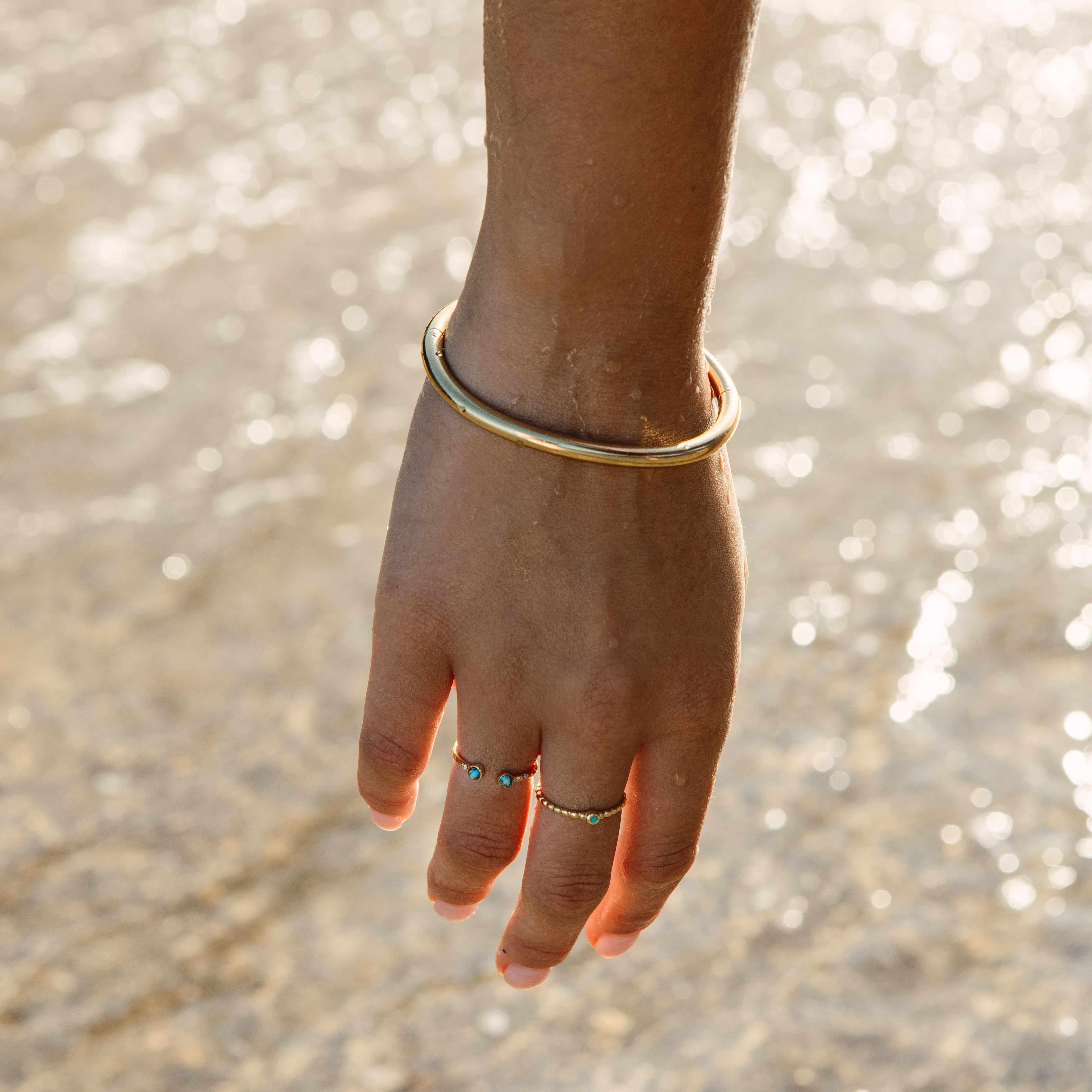 Gold Monda Waterproof Bangle - Jewellery | Mezi | MEZI