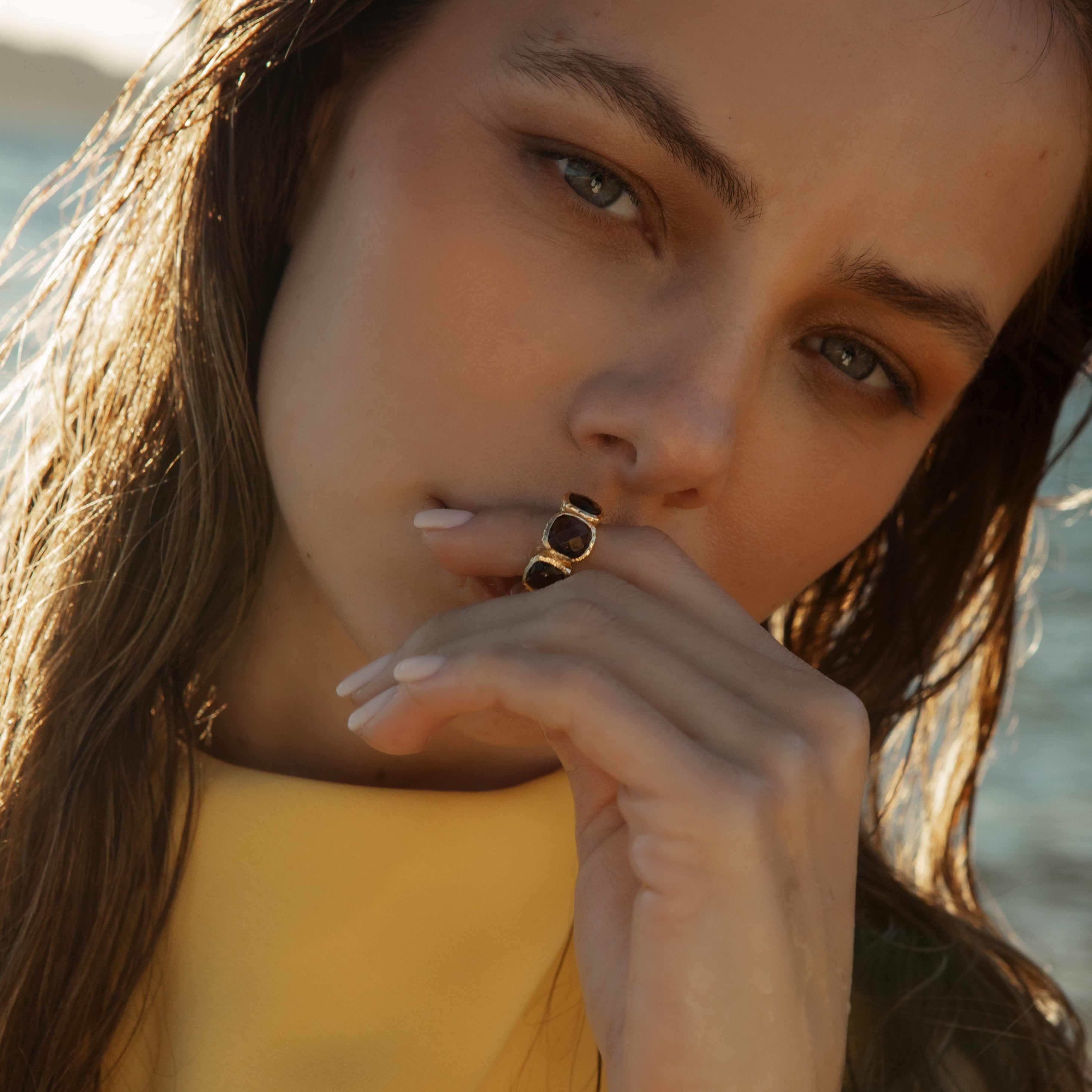 Helia semi-precious ring