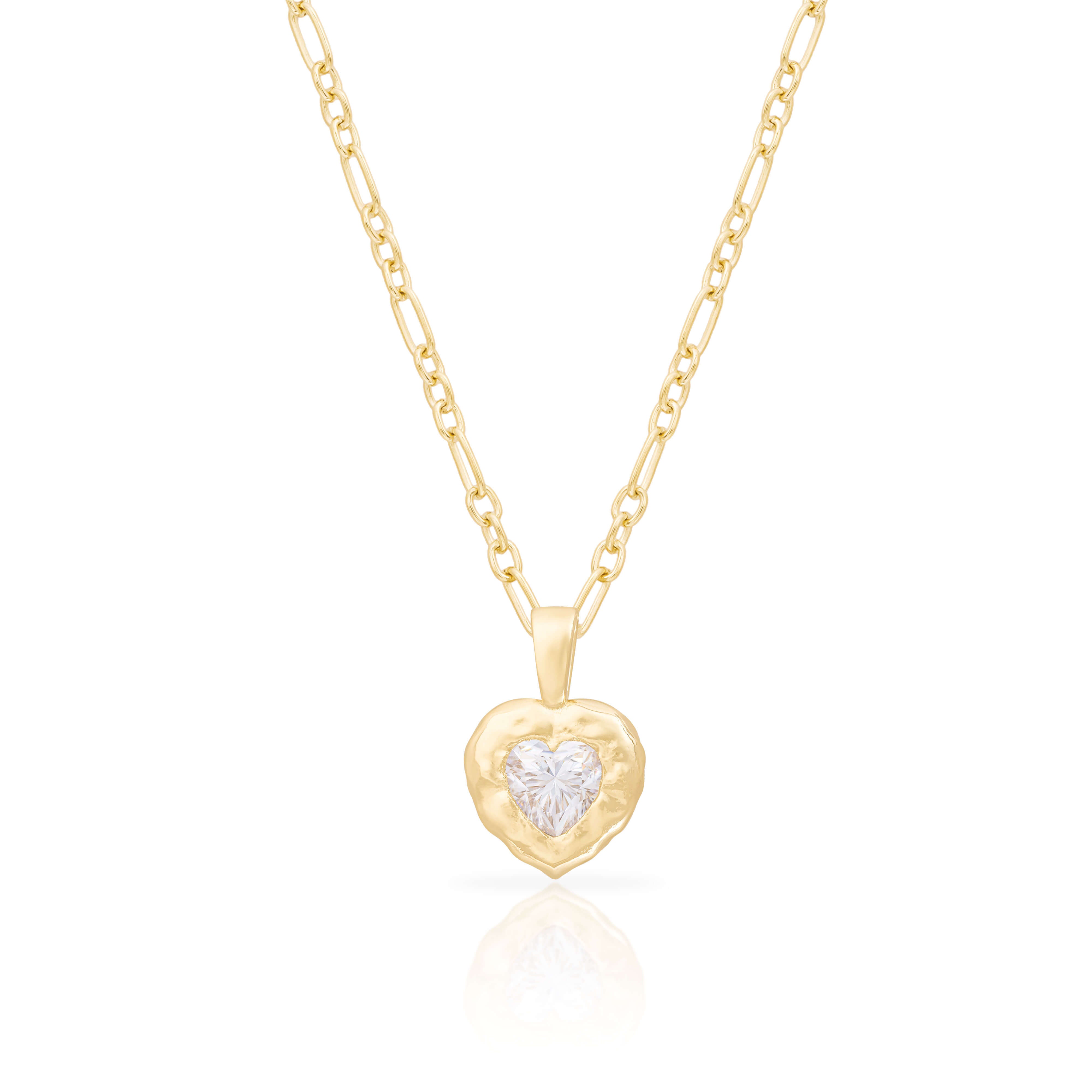 Sienna Heart Moissanite pendant