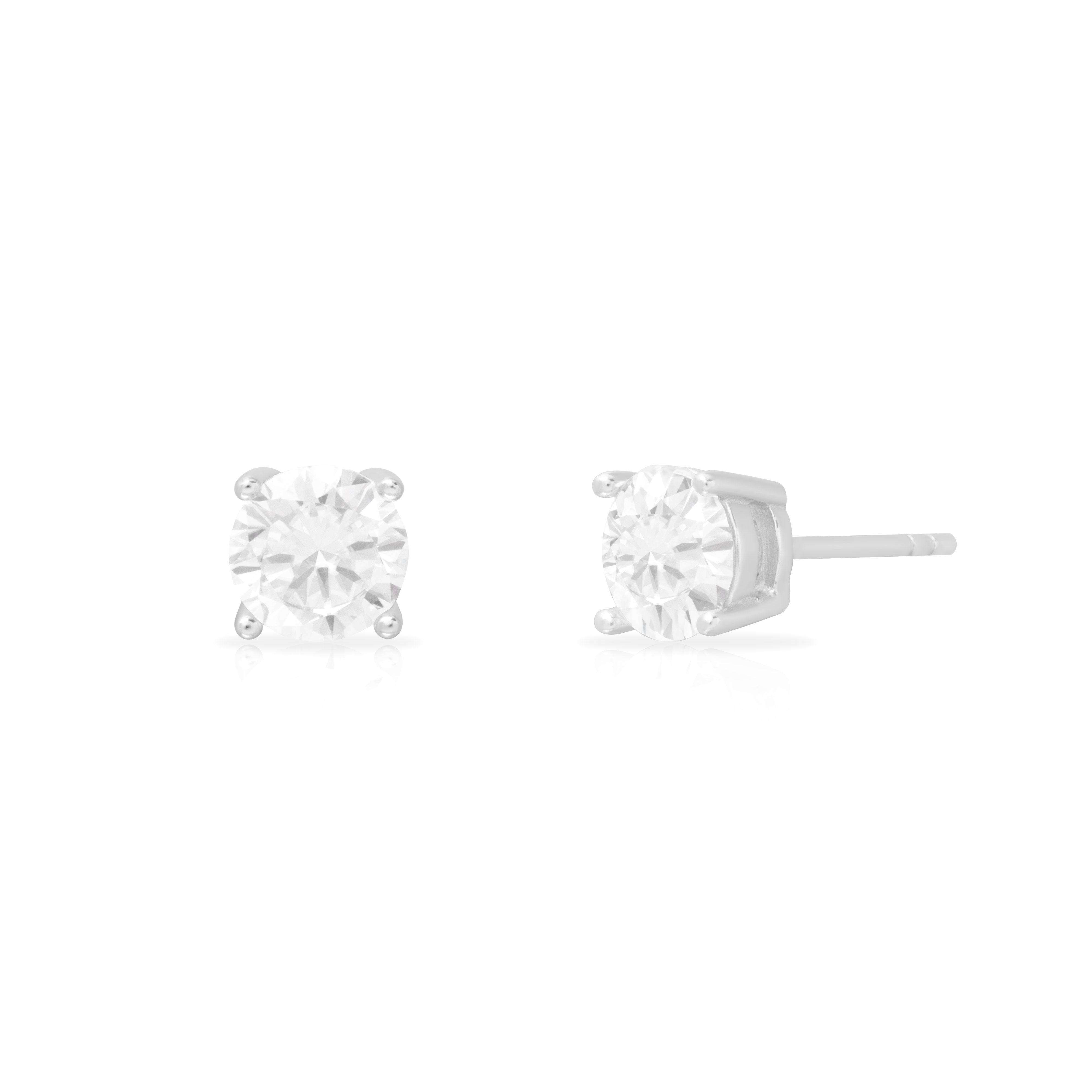 Moissanite stud earrings