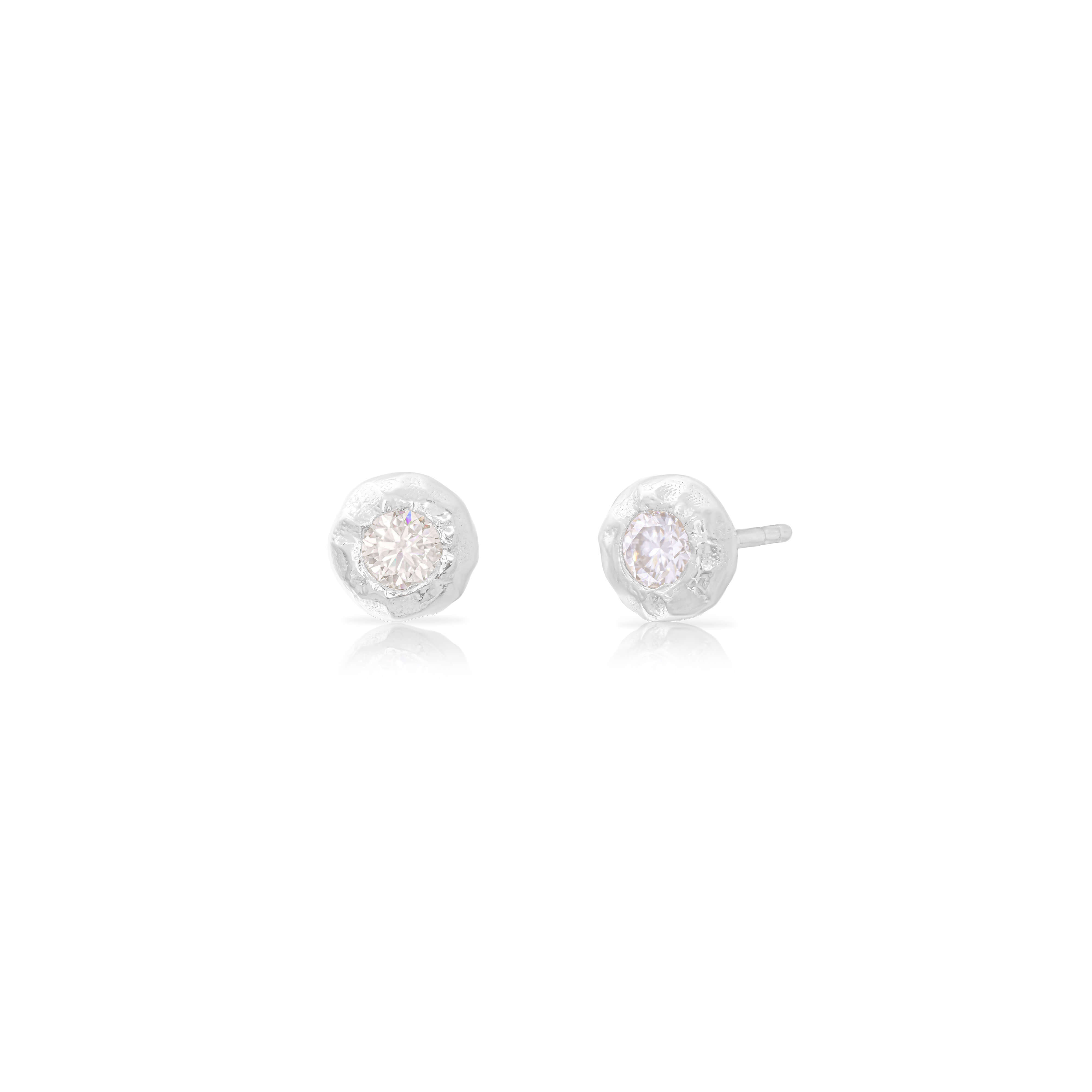 Auric Moissanite studs