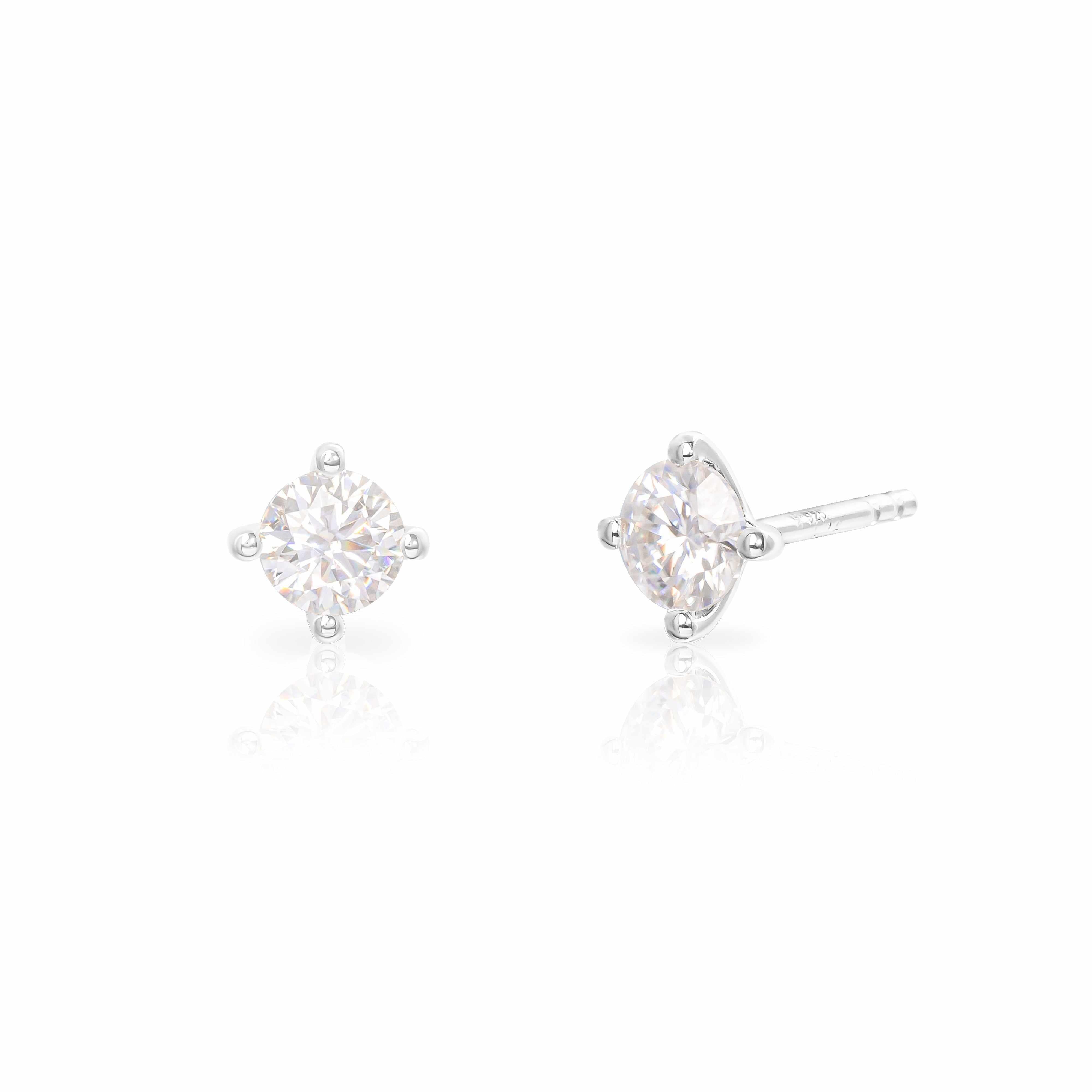 Brila Moissanite Stud Earrings