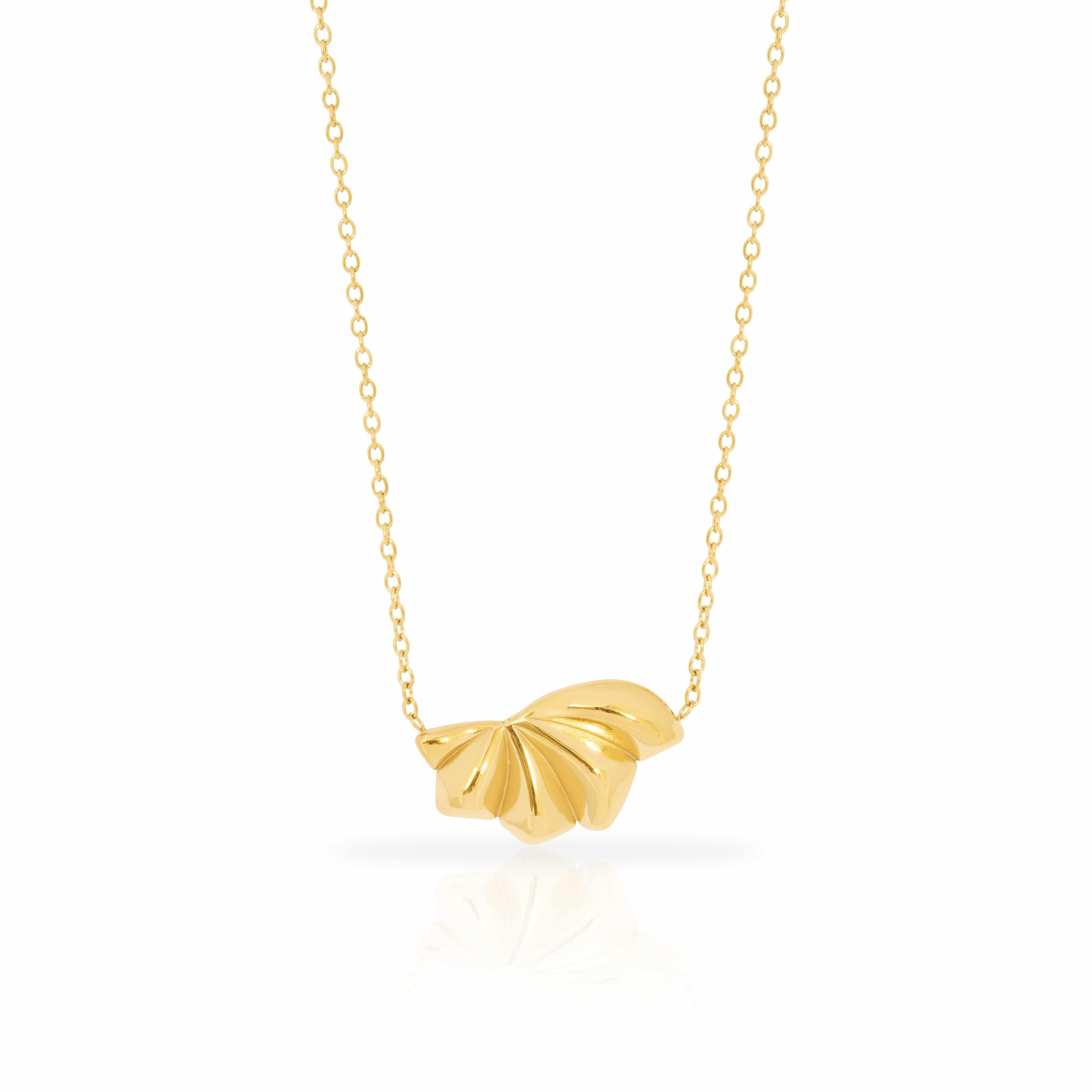 Velora shell pendant rhodium/gold plated