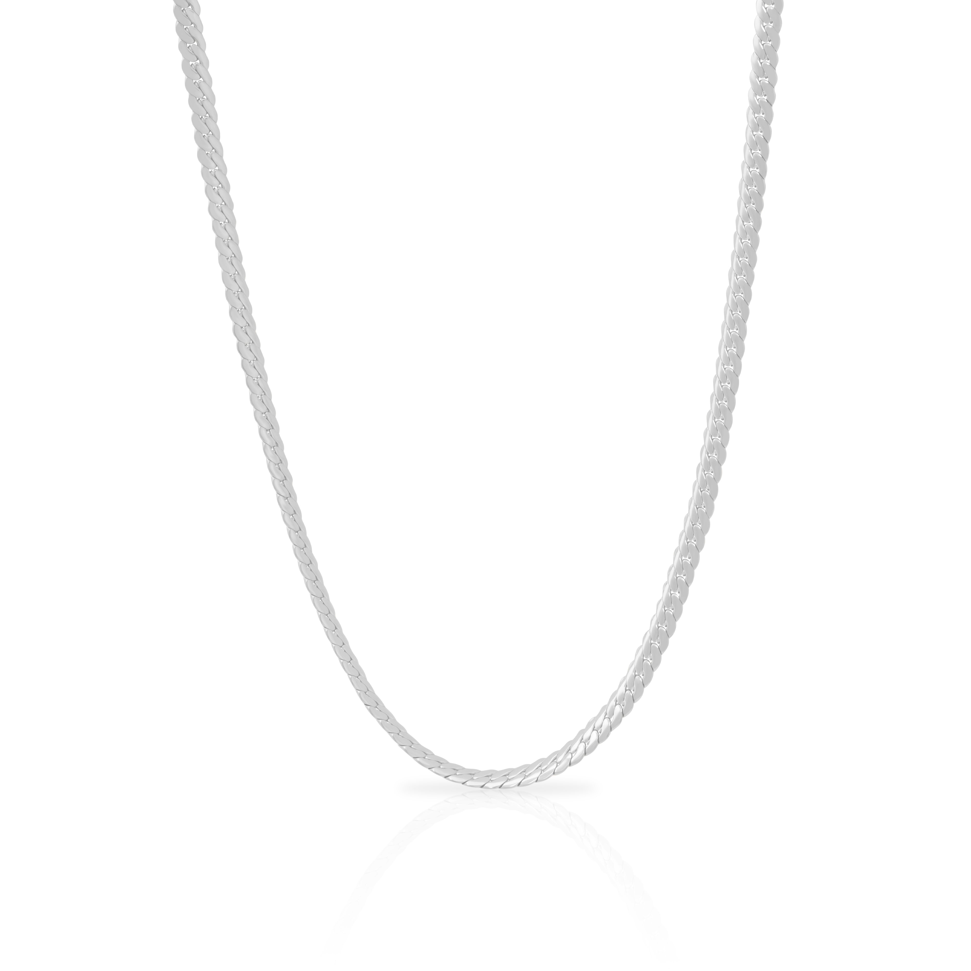 Curb chain waterproof necklace