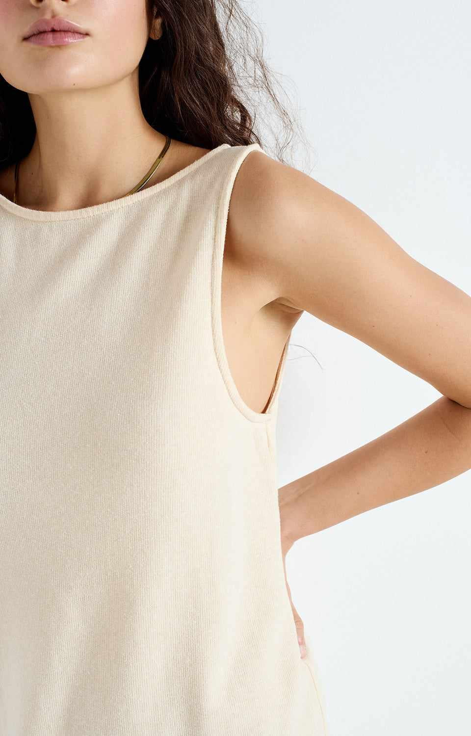 American Vintage AV LE VESTIAIRE OFY14AE25 ROBE LONGUE DROITE DEBARDEUR COL BATEAU