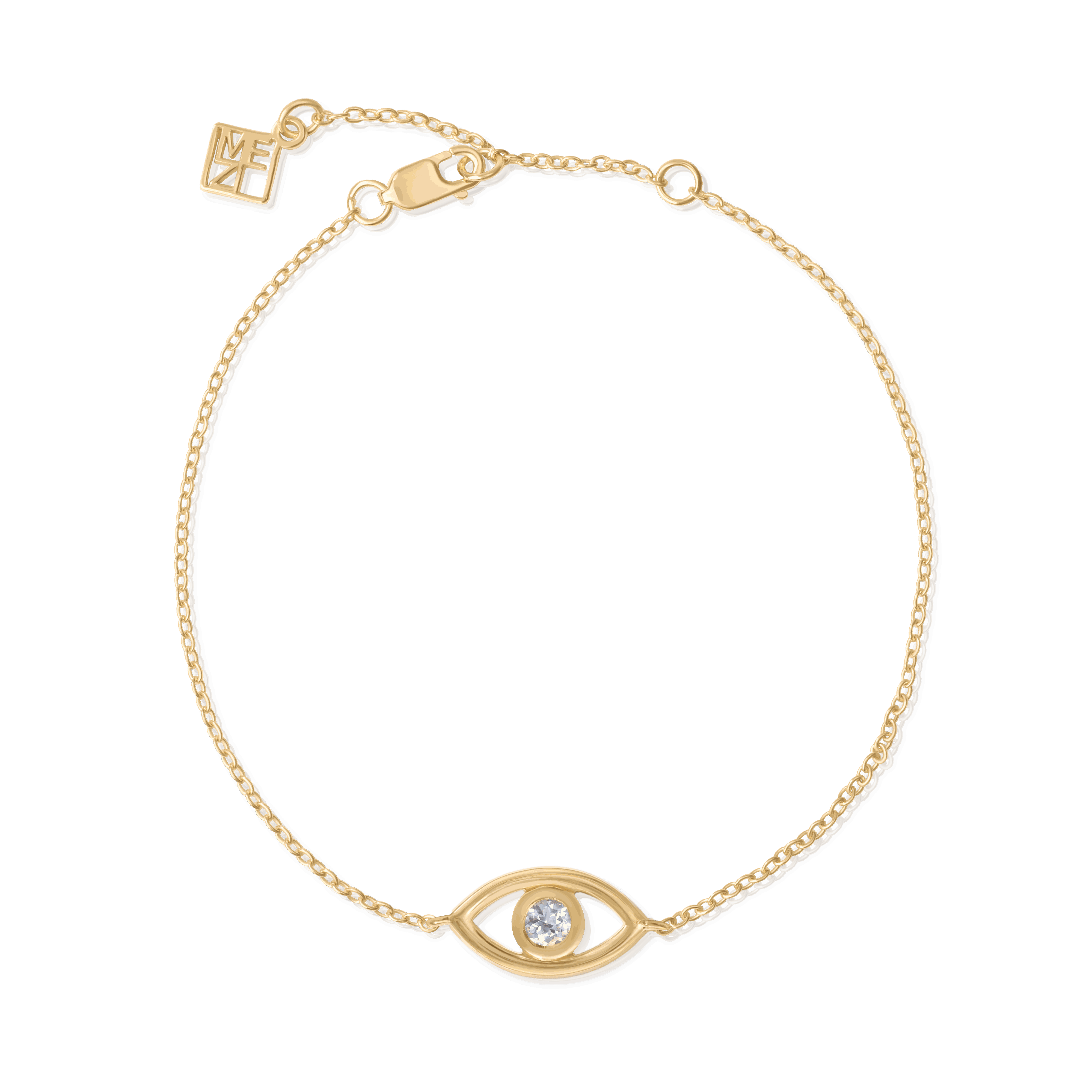 Soteria Blue Topaz Evil Eye Bracelet