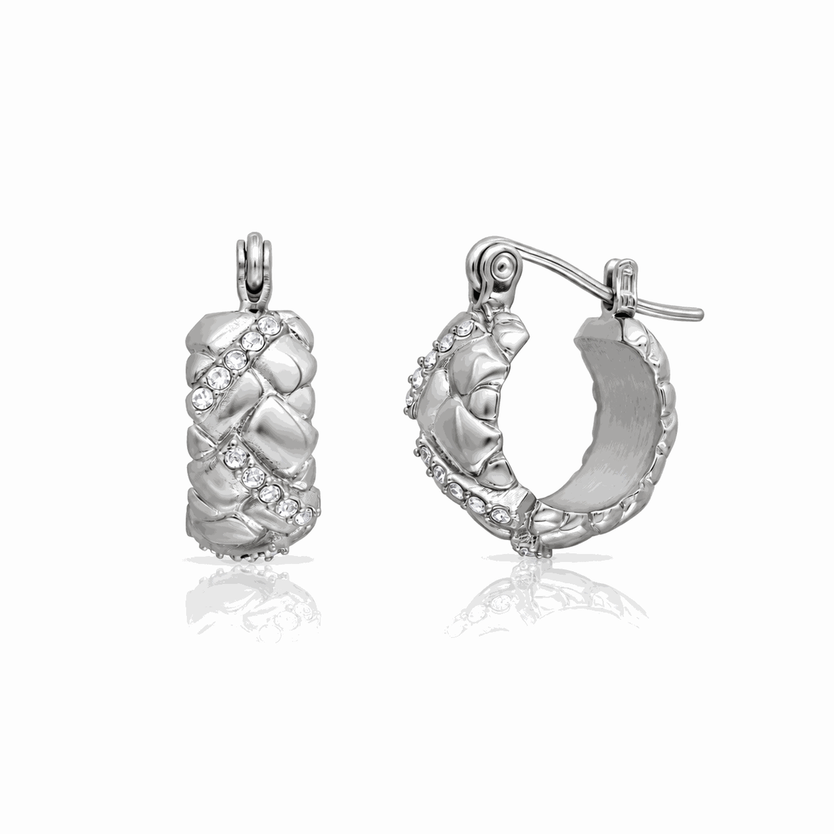 Posie crystal hoop earrings - Waterproof
