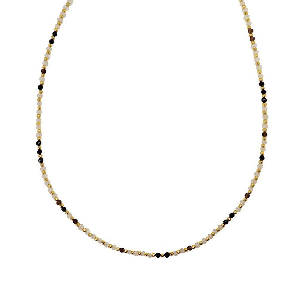 Raegan Precious Stone Necklace For Women Raegan Gold Plated | MEZI