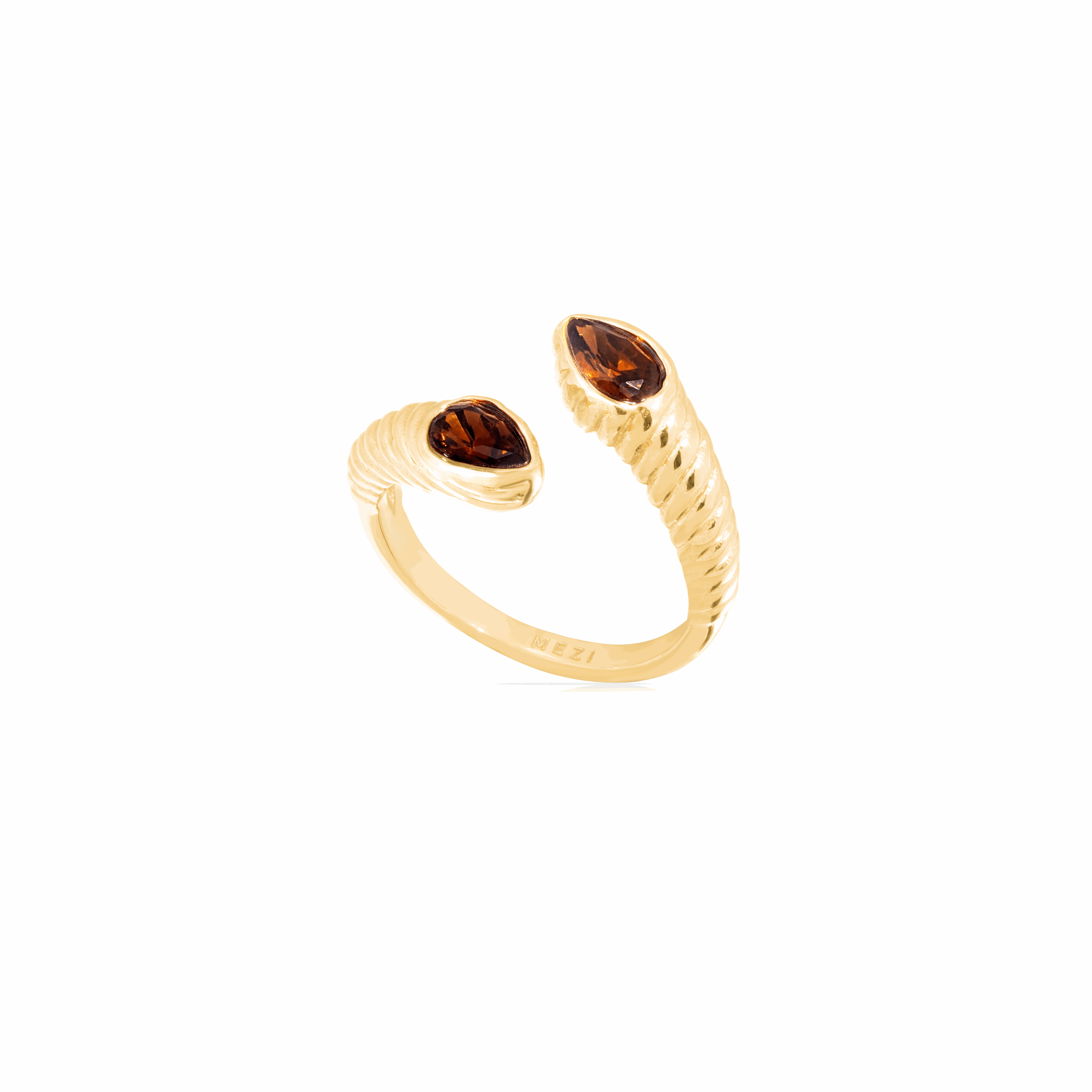 Tiel open tear drop ring - waterproof - Jewellery | Mezi | MEZI