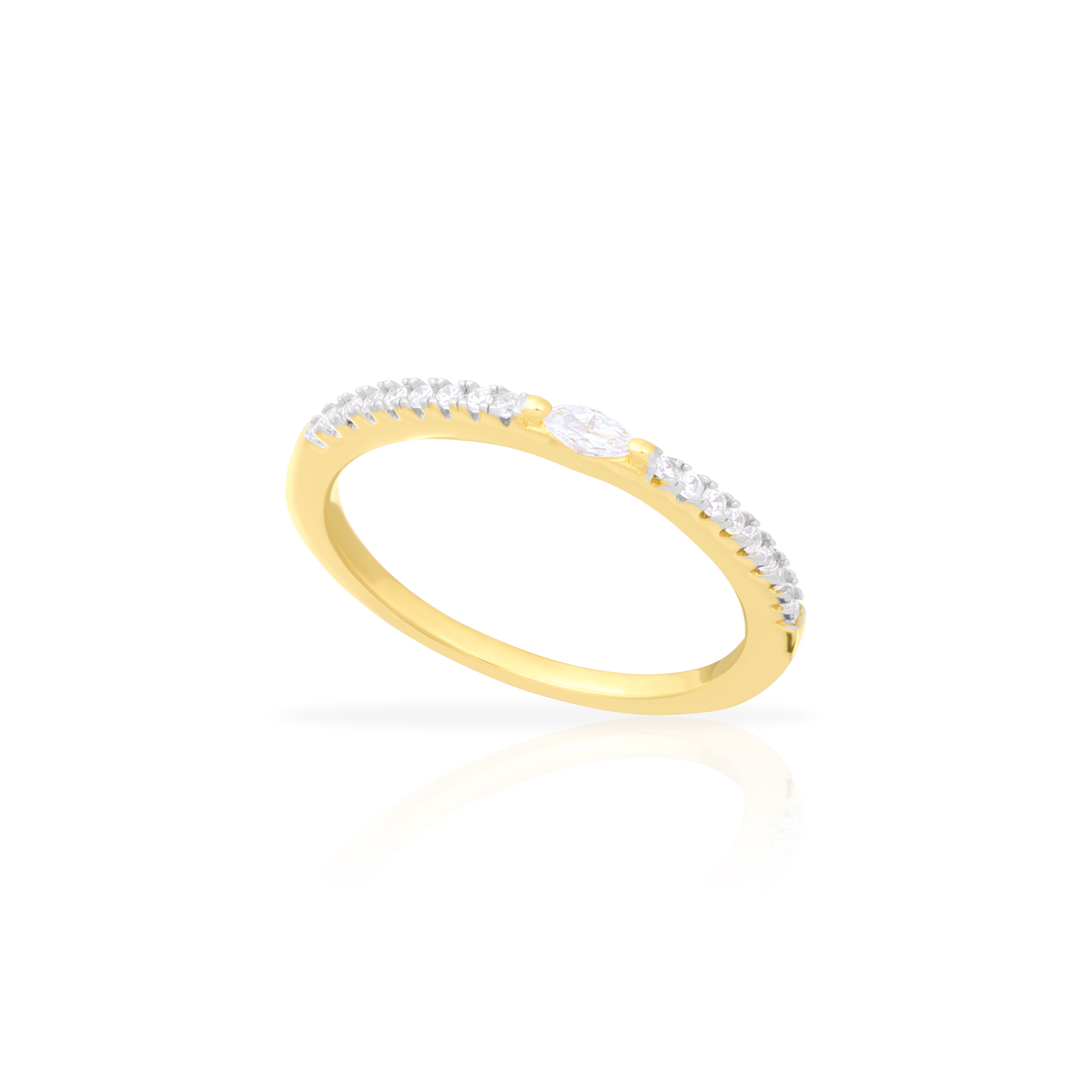 Yanna cubic zirconia ring Jewellery | Mezi  | MEZI