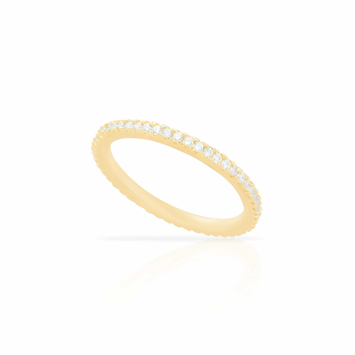 Elia Crystal Ring Gold Plated | MEZI | MEZI