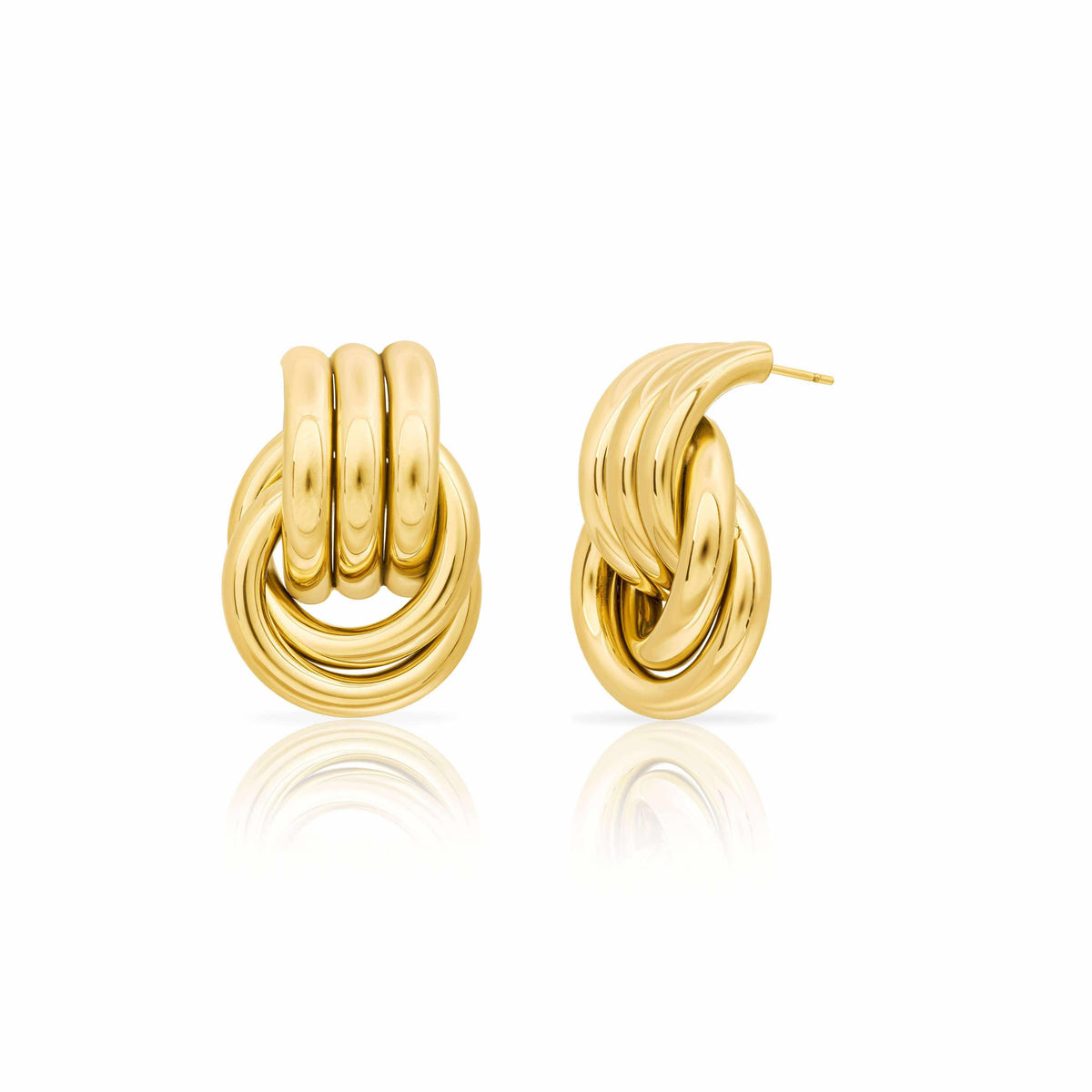 Talum waterproof knot stud earrings