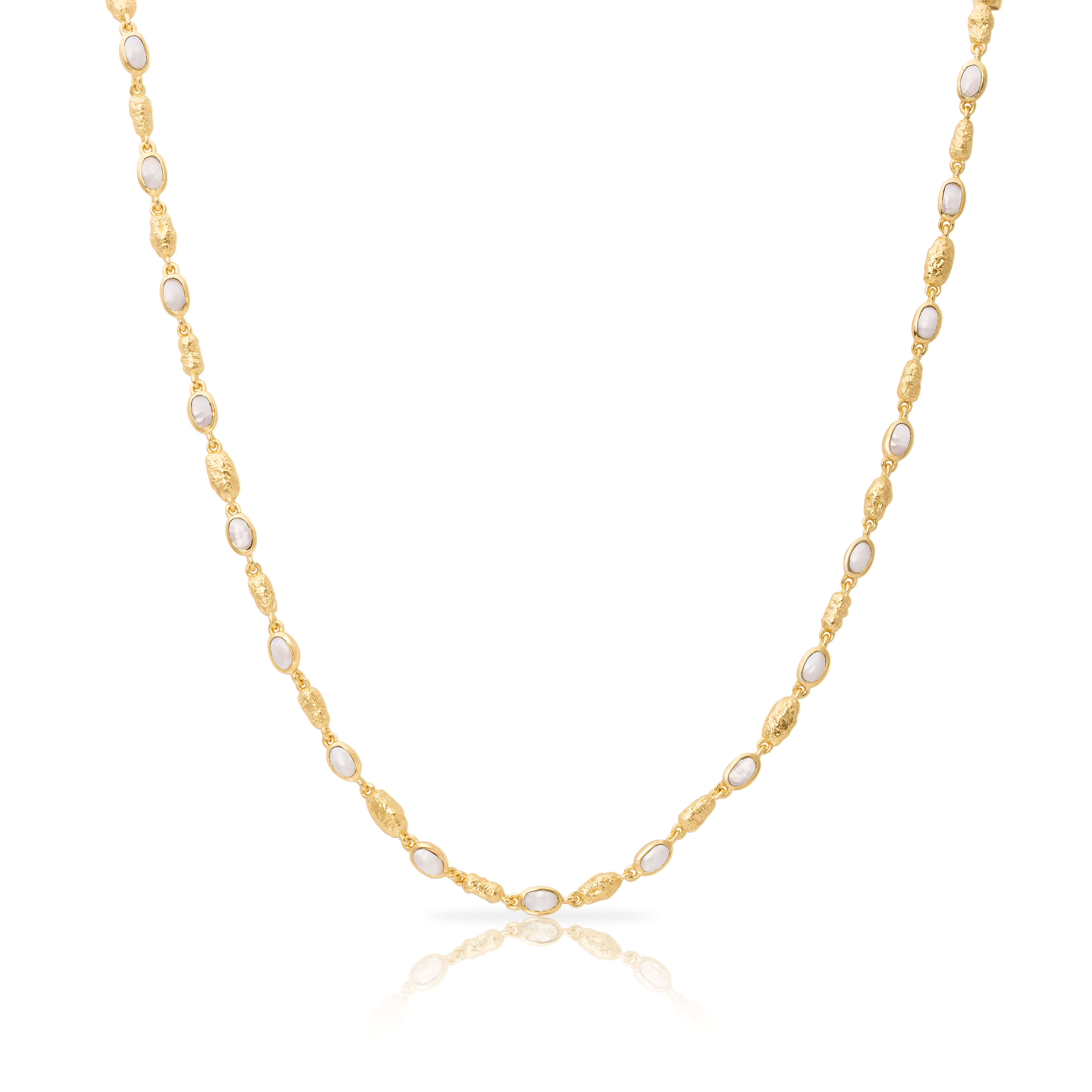 Azhar natural stone necklace