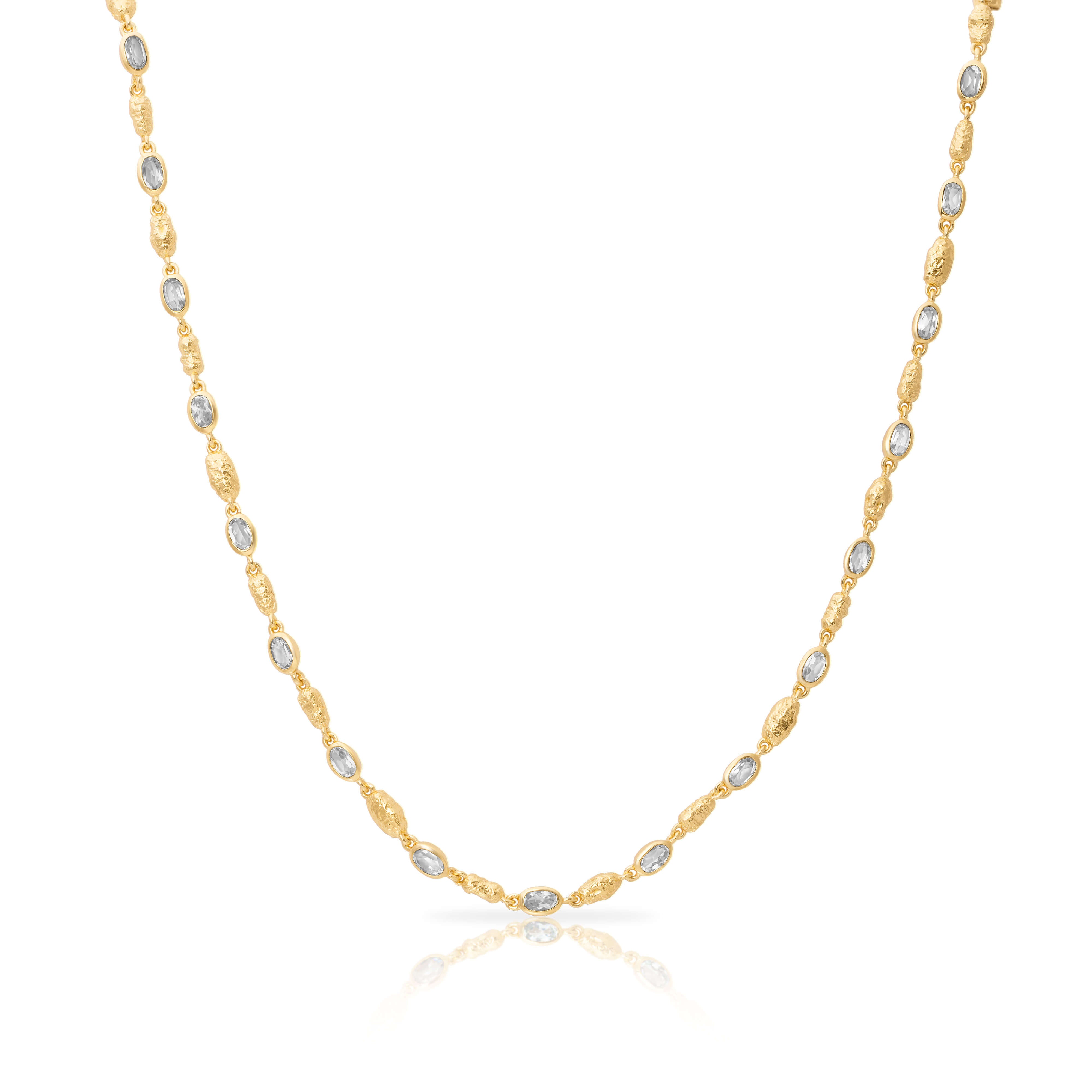 Azhar natural stone necklace