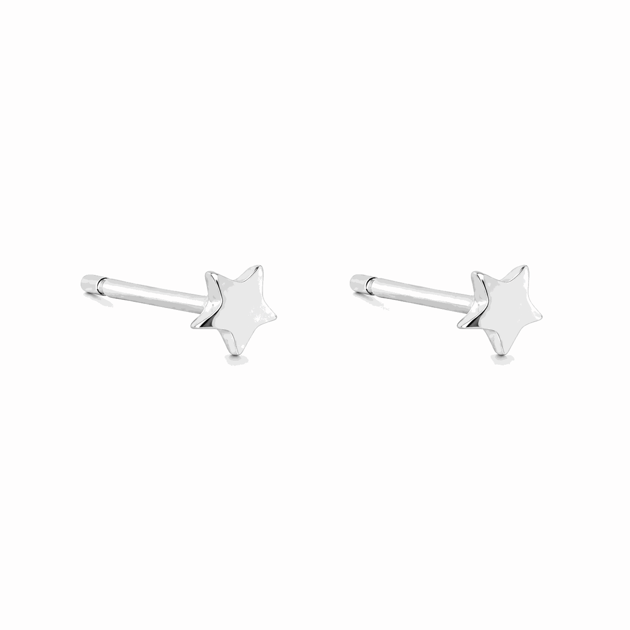 Star plain mini studs